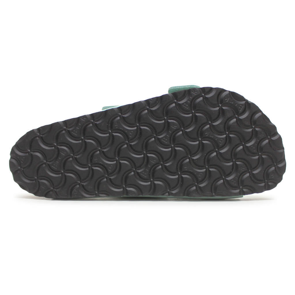 Birkenstock Arizona Big Buckle Patent Leather Unisex Sandals#color_high shine surf green