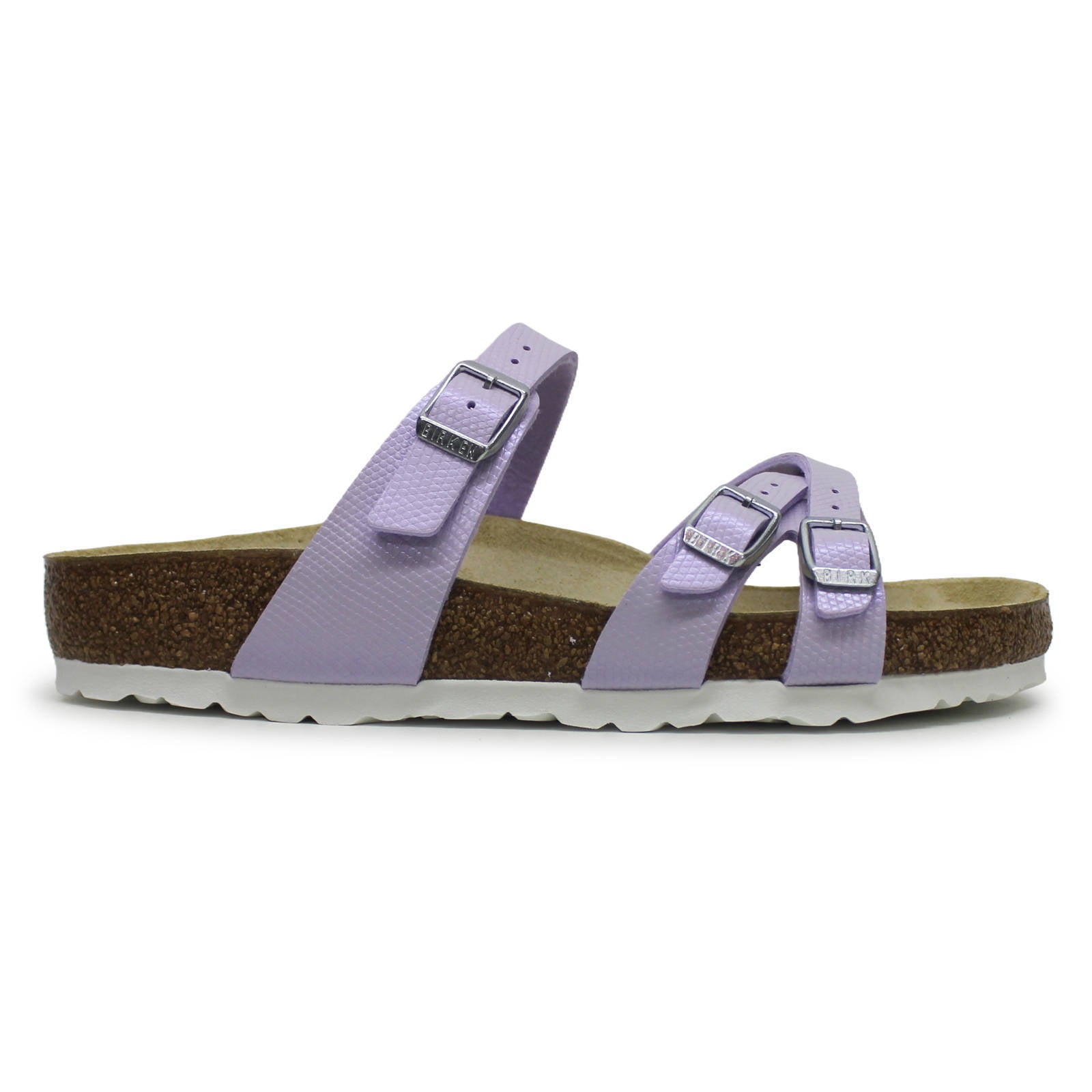 Birkenstock Franca Birko-Flor Unisex Sandals#color_Shiny Lizard Purple Fog