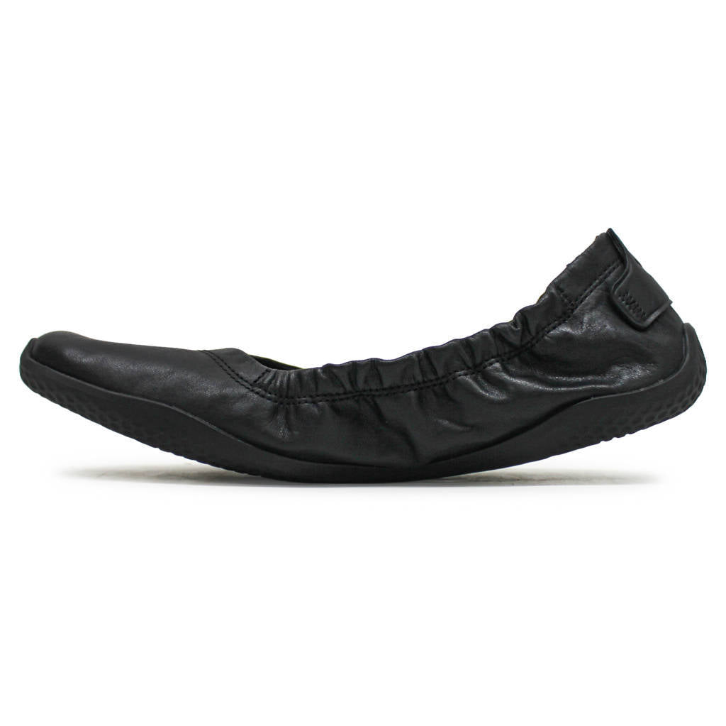 Vivobarefoot Asana Yin Ballerina Leather Womens Shoes#color_obsidian