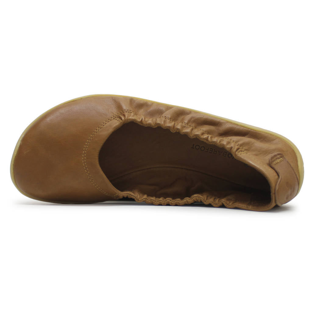 Vivobarefoot Asana Yin Ballerina Leather Womens Shoes#color_tan