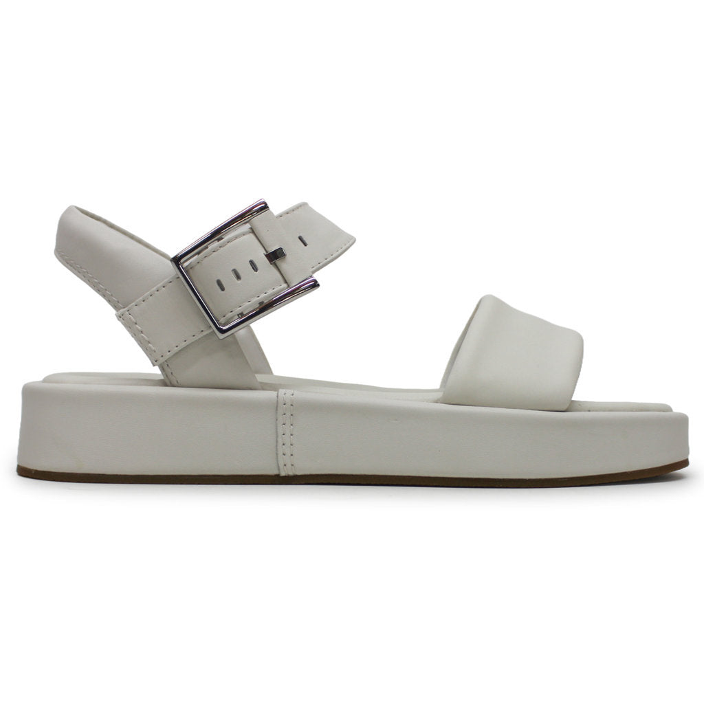 Clarks Alda Strap Leather Women's Sandals#color_off white