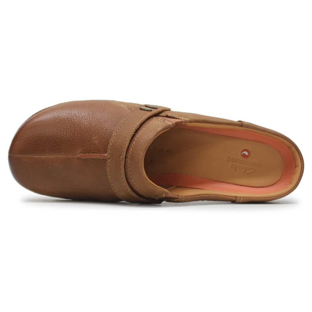 Clarks Un Loop Ease Leather Women's Shoes#color_dark tan