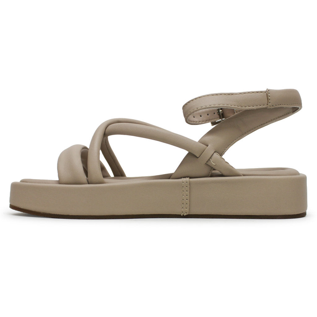 Clarks Alda Cross Leather Women's Sandals#color_sand