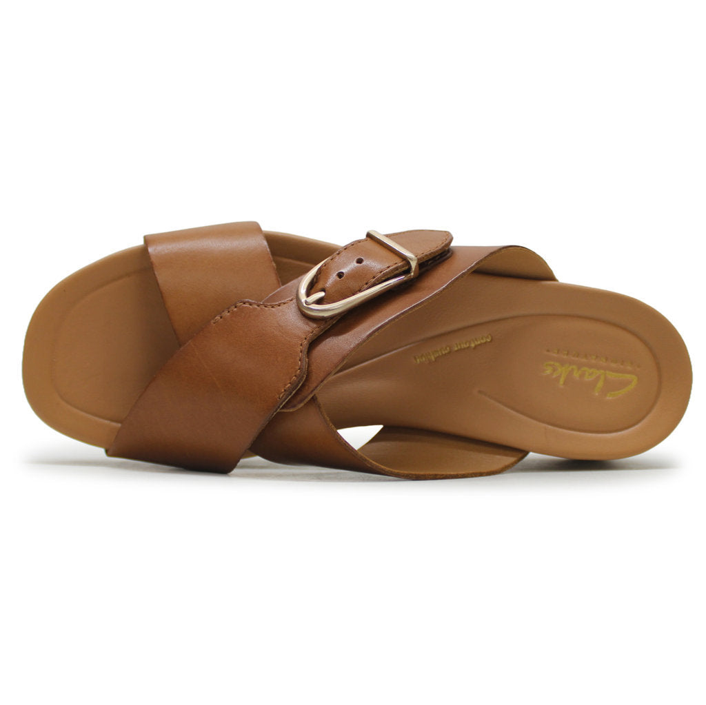 Clarks Sivanne Walk Leather Women's Sandals#color_tan