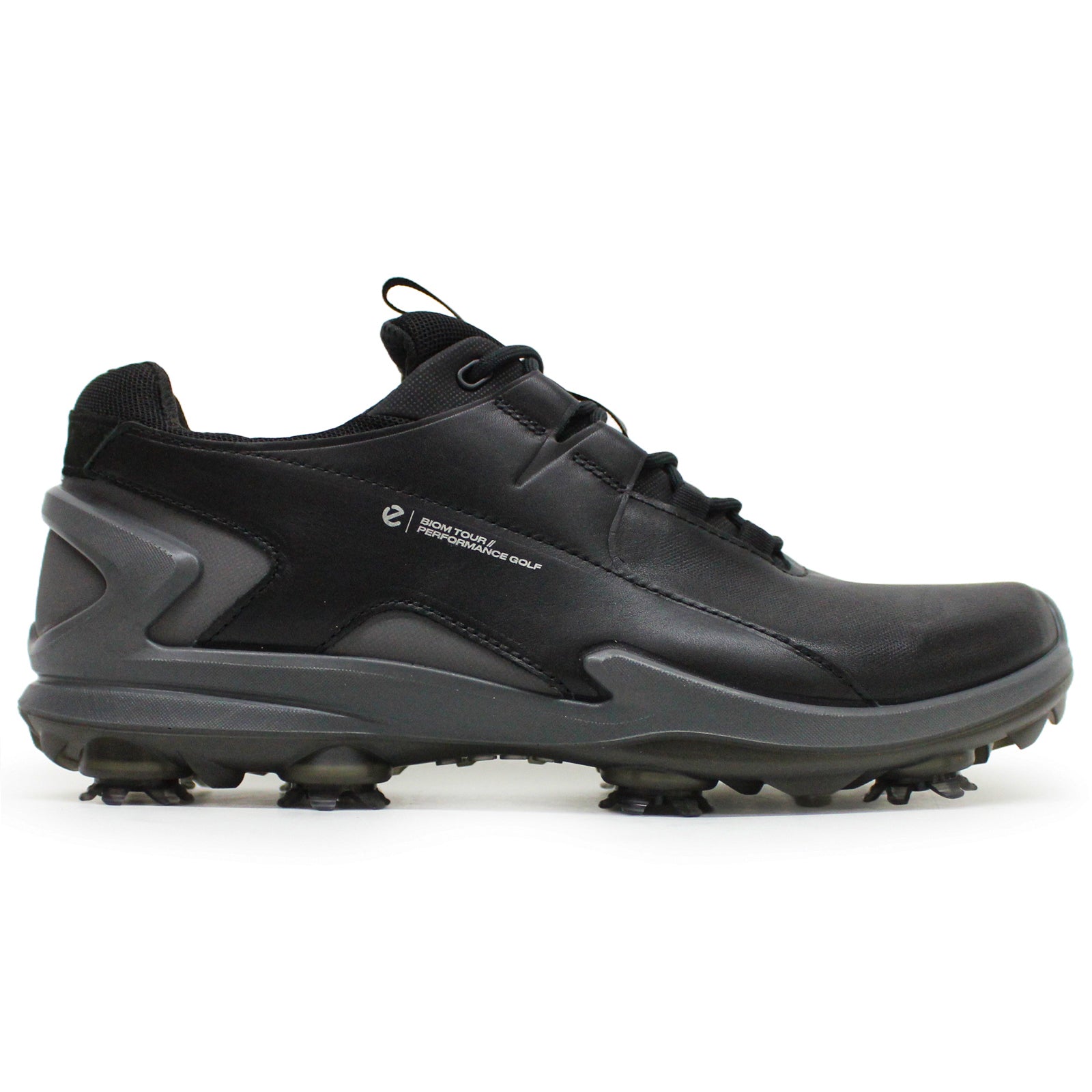 Ecco Golf Biom Tour Leather Synthetic Mens Trainers#color_black