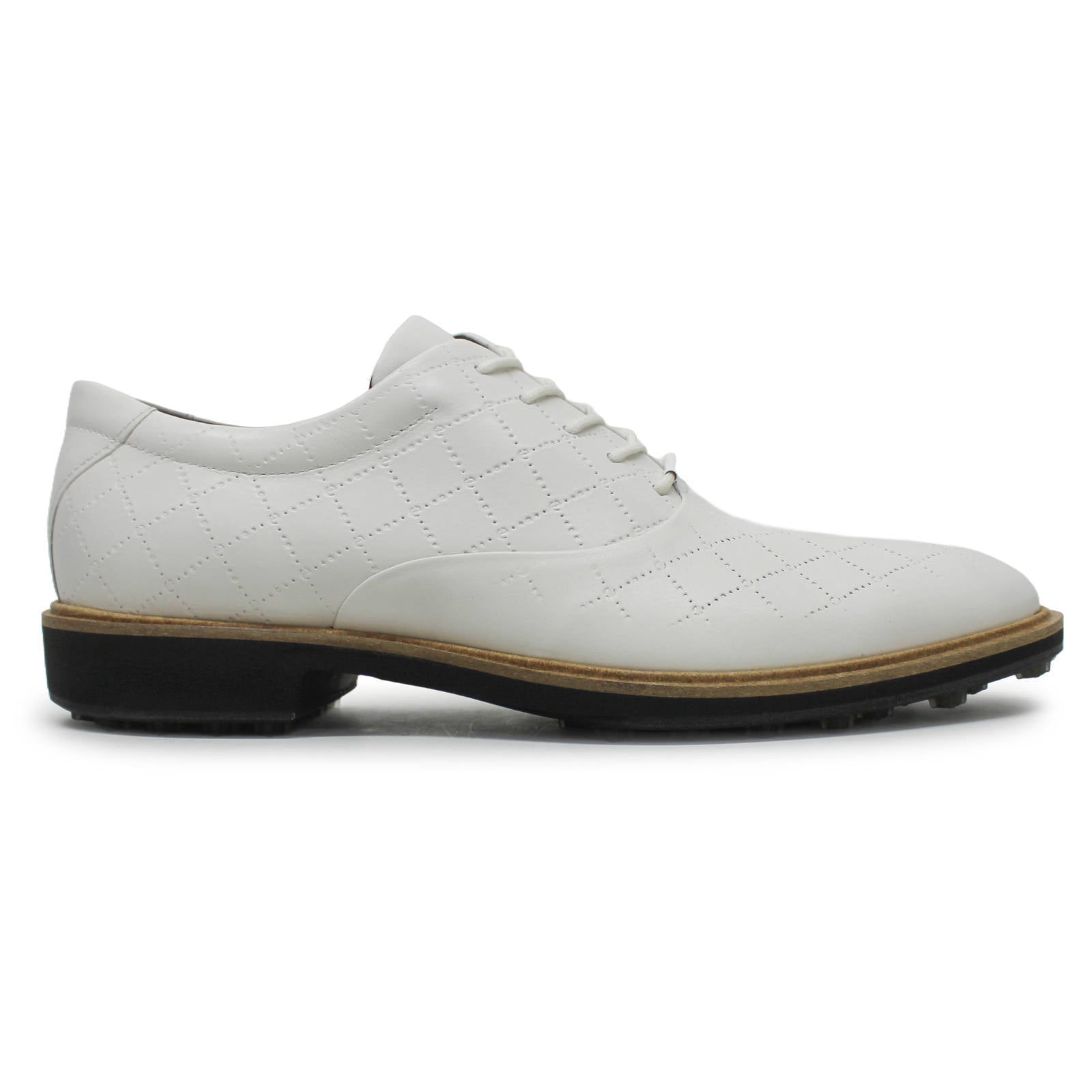 Ecco Golf Classic Hybrid Leather Mens Shoes#color_white