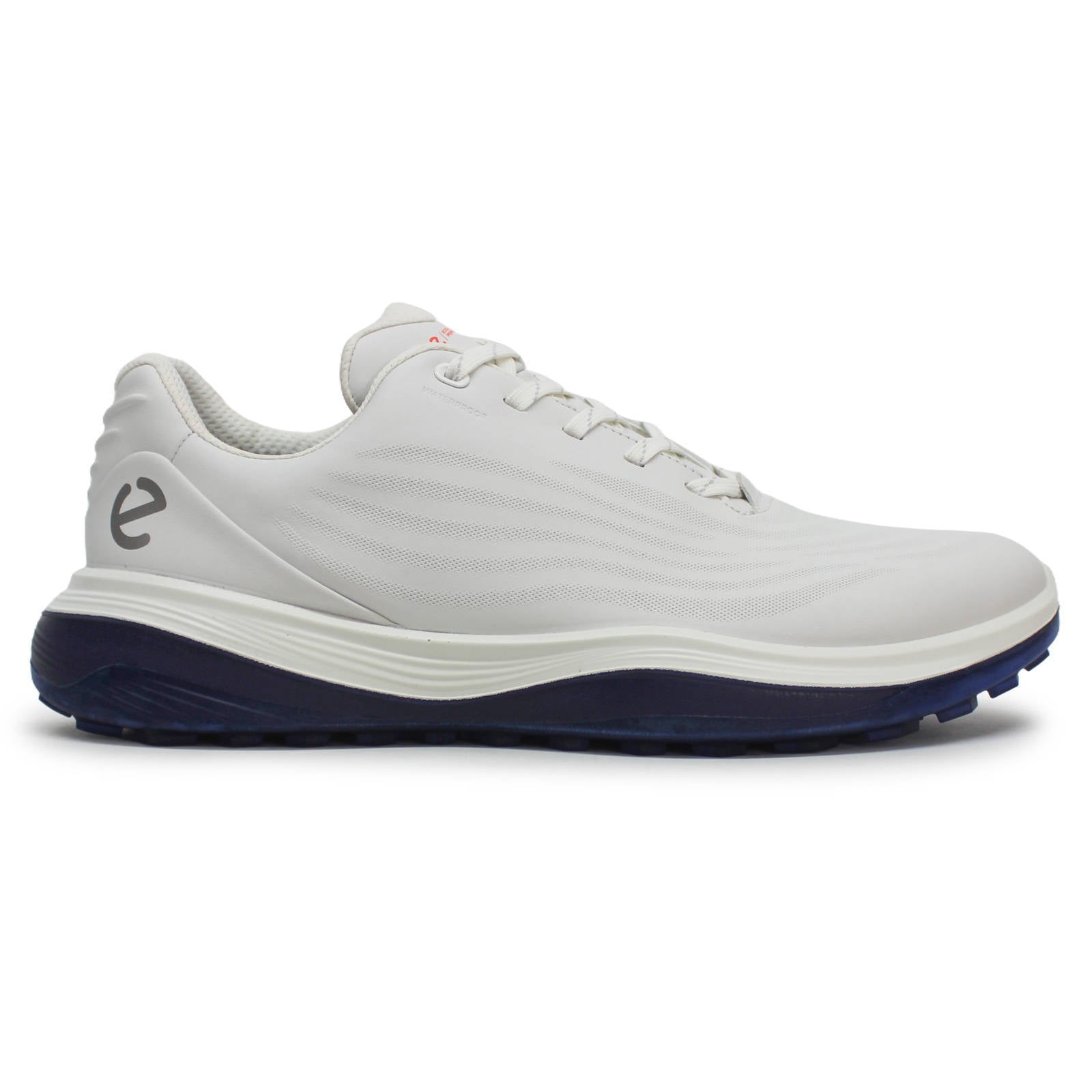 Ecco Golf LT1 Leather Mens Sneakers#color_white white