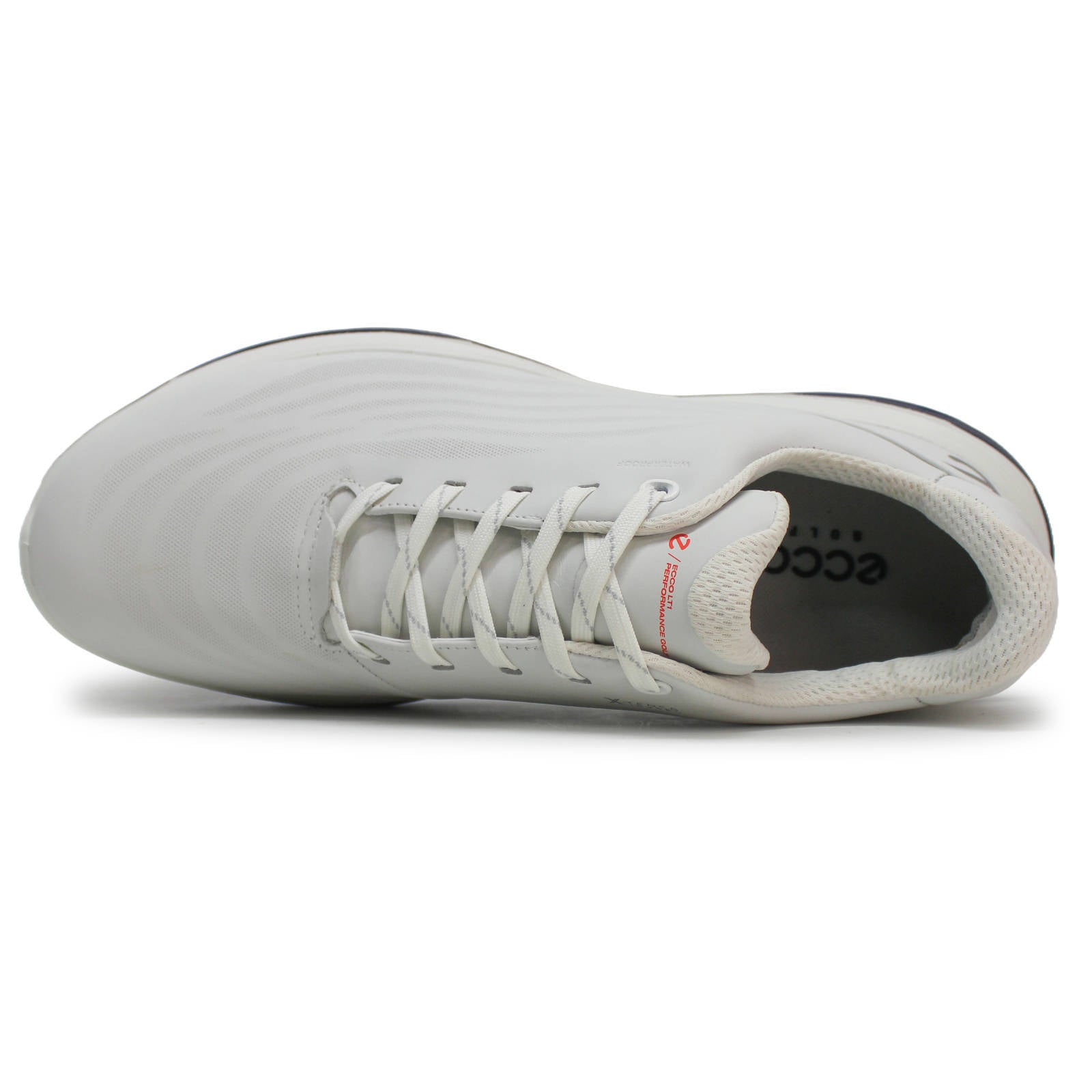 Ecco Golf LT1 Leather Mens Sneakers#color_white white