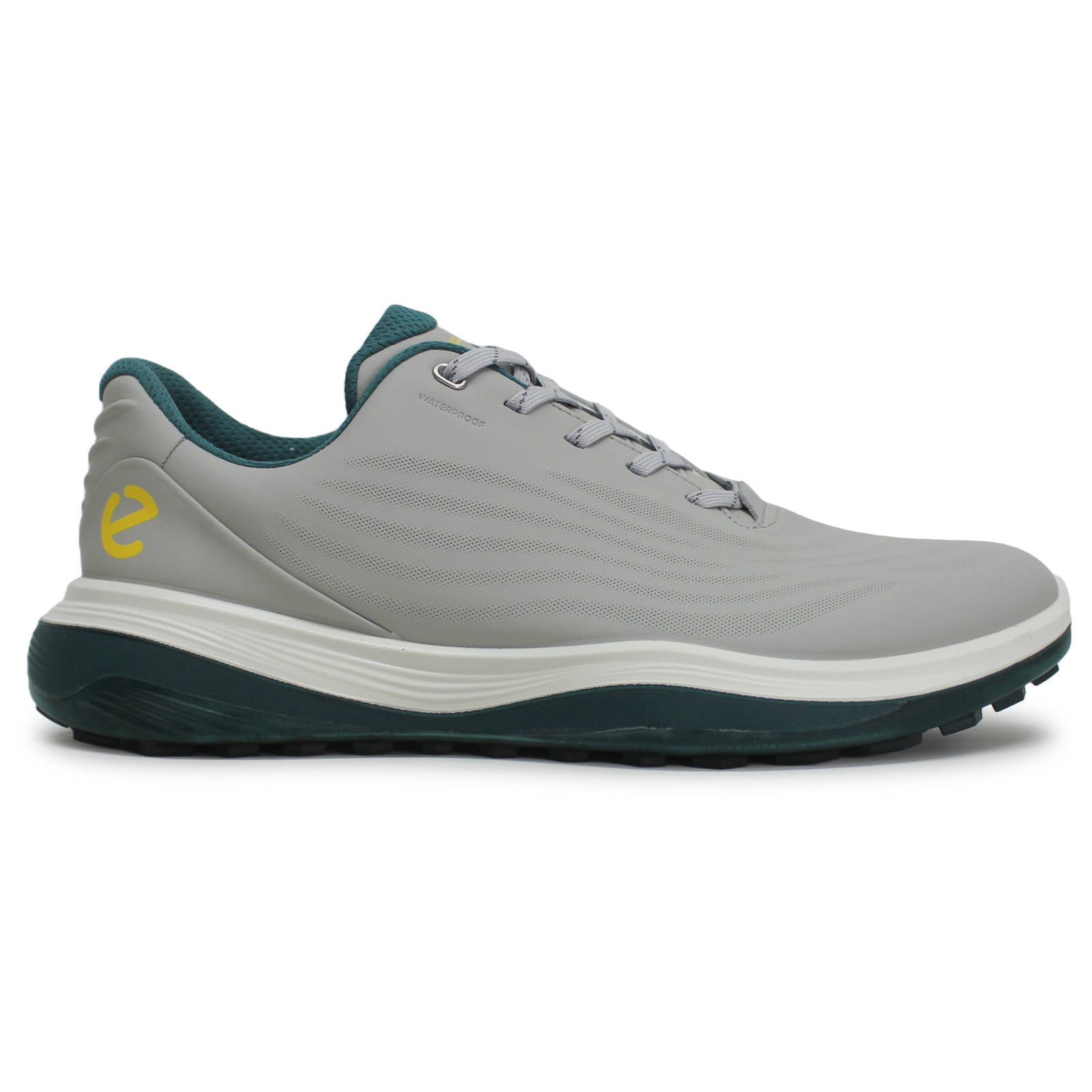 Ecco Golf LT1 Leather Mens Sneakers#color_concrete