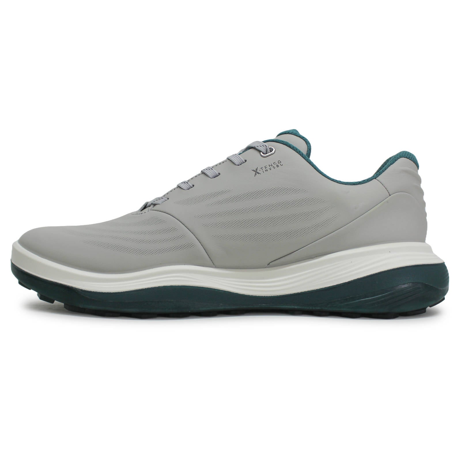 Ecco Golf LT1 Leather Mens Sneakers#color_concrete