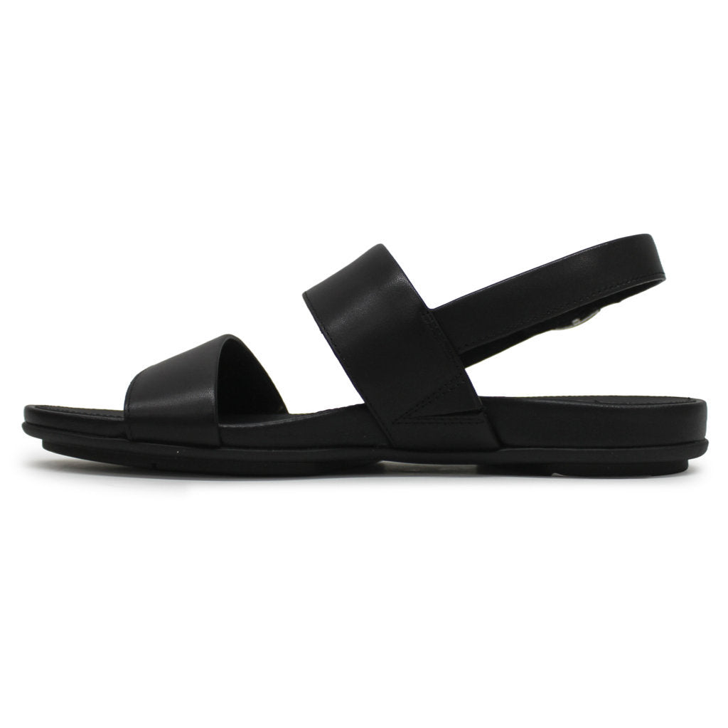 FitFlop Gracie Back Strap Leather Womens Sandals#color_all black