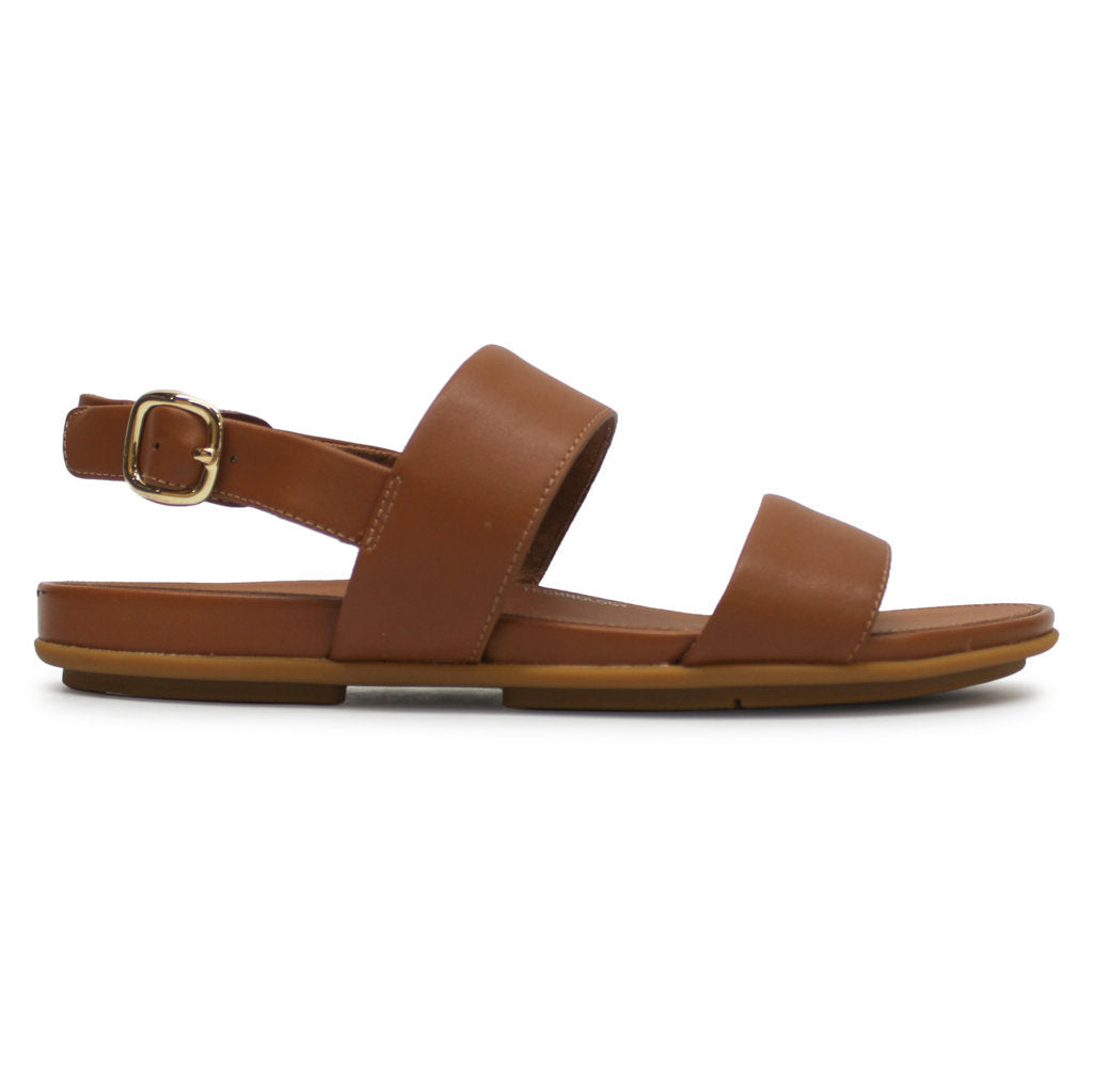 FitFlop Gracie Back Strap Leather Womens Sandals#color_light tan