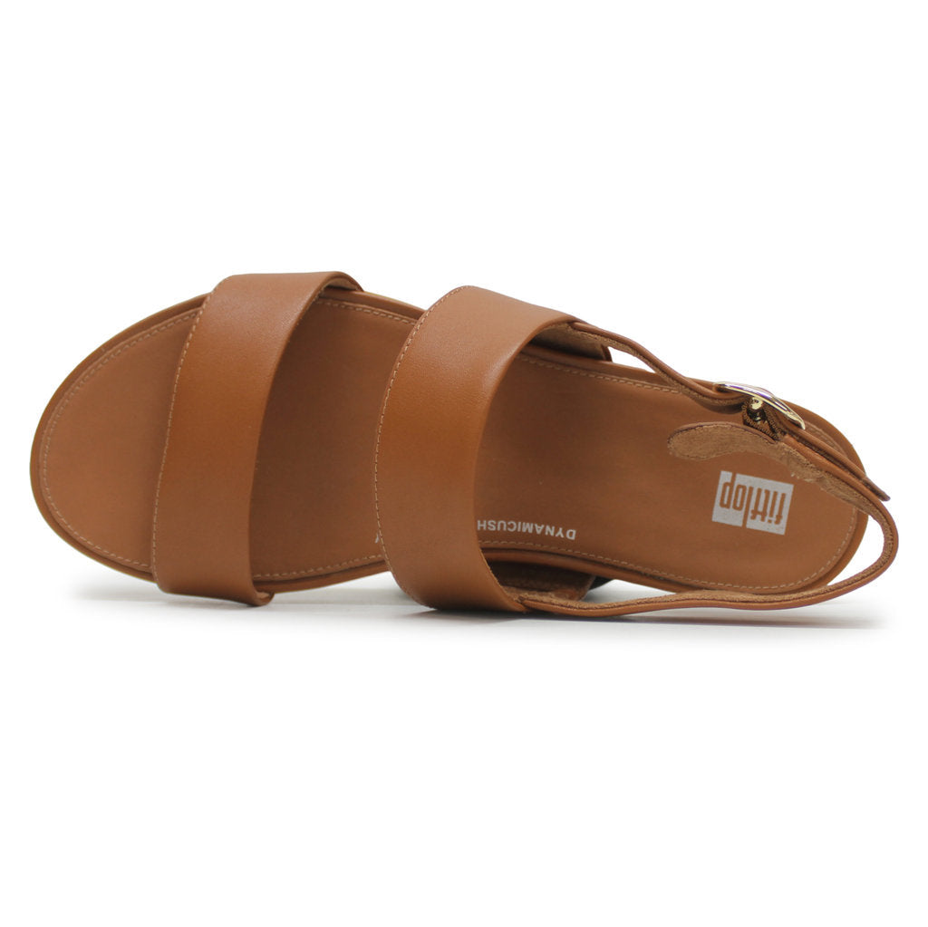 FitFlop Gracie Back Strap Leather Womens Sandals#color_light tan