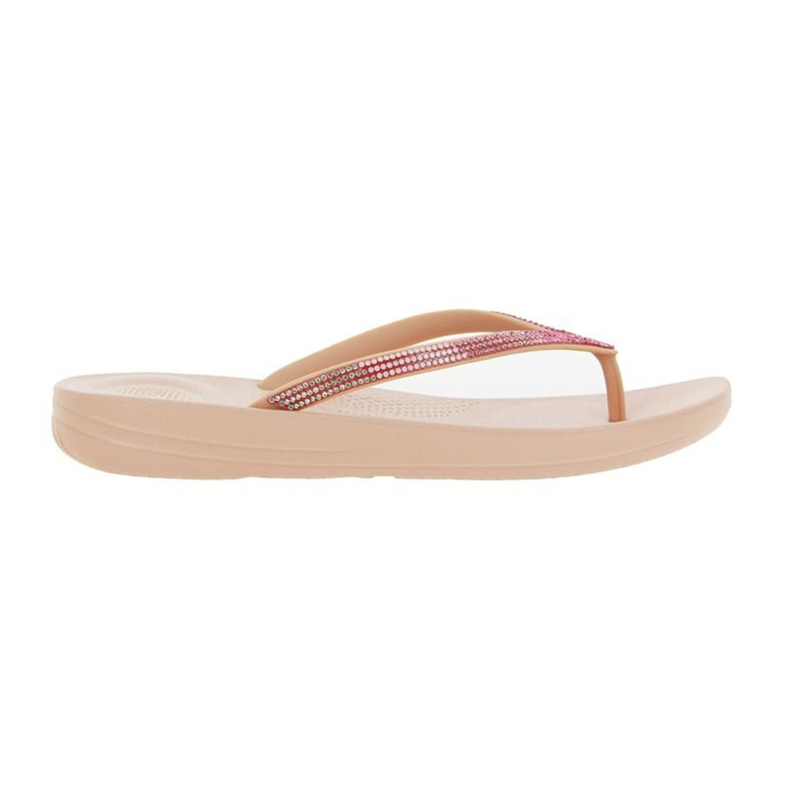 FitFlop Iqushion Ombre Sparkle Synthetic Womens Sandals#color_beige