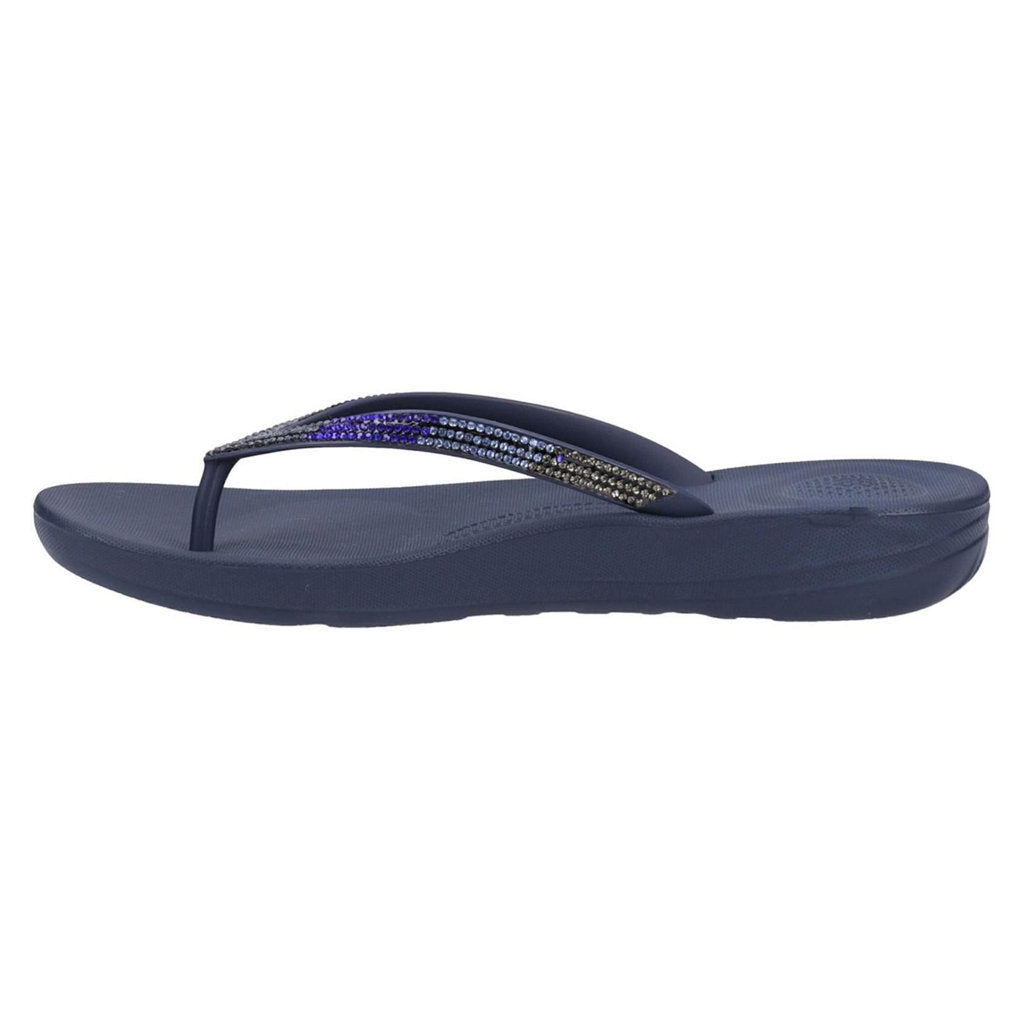 FitFlop Iqushion Ombre Sparkle Synthetic Womens Sandals#color_midnight navy