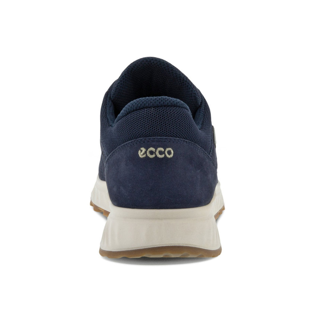 Ecco Exostride Nubuck Leather Womens Sneakers#color_night sky