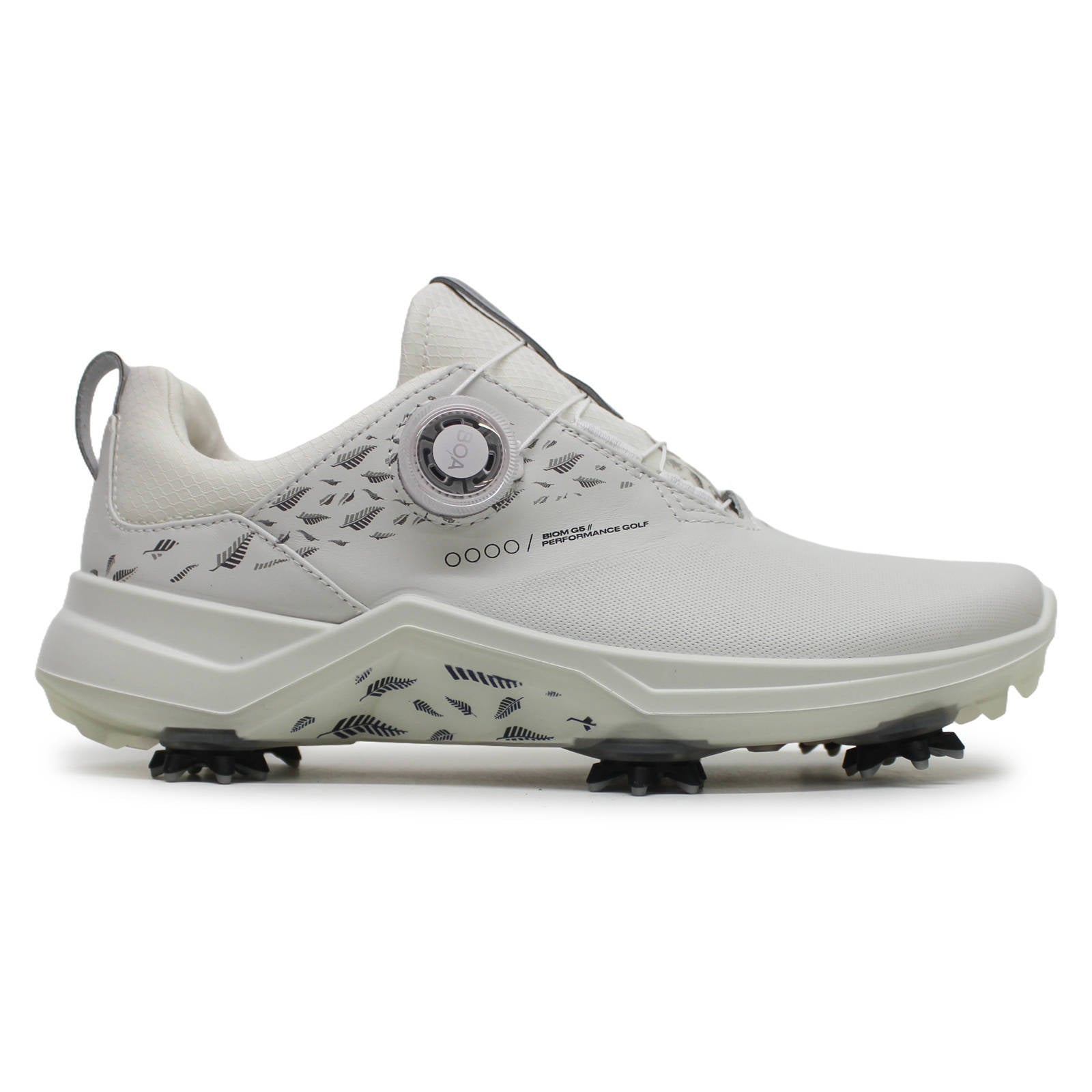 Ecco Golf Biom G5 152523 Leather Textile Womens Sneakers#color_white