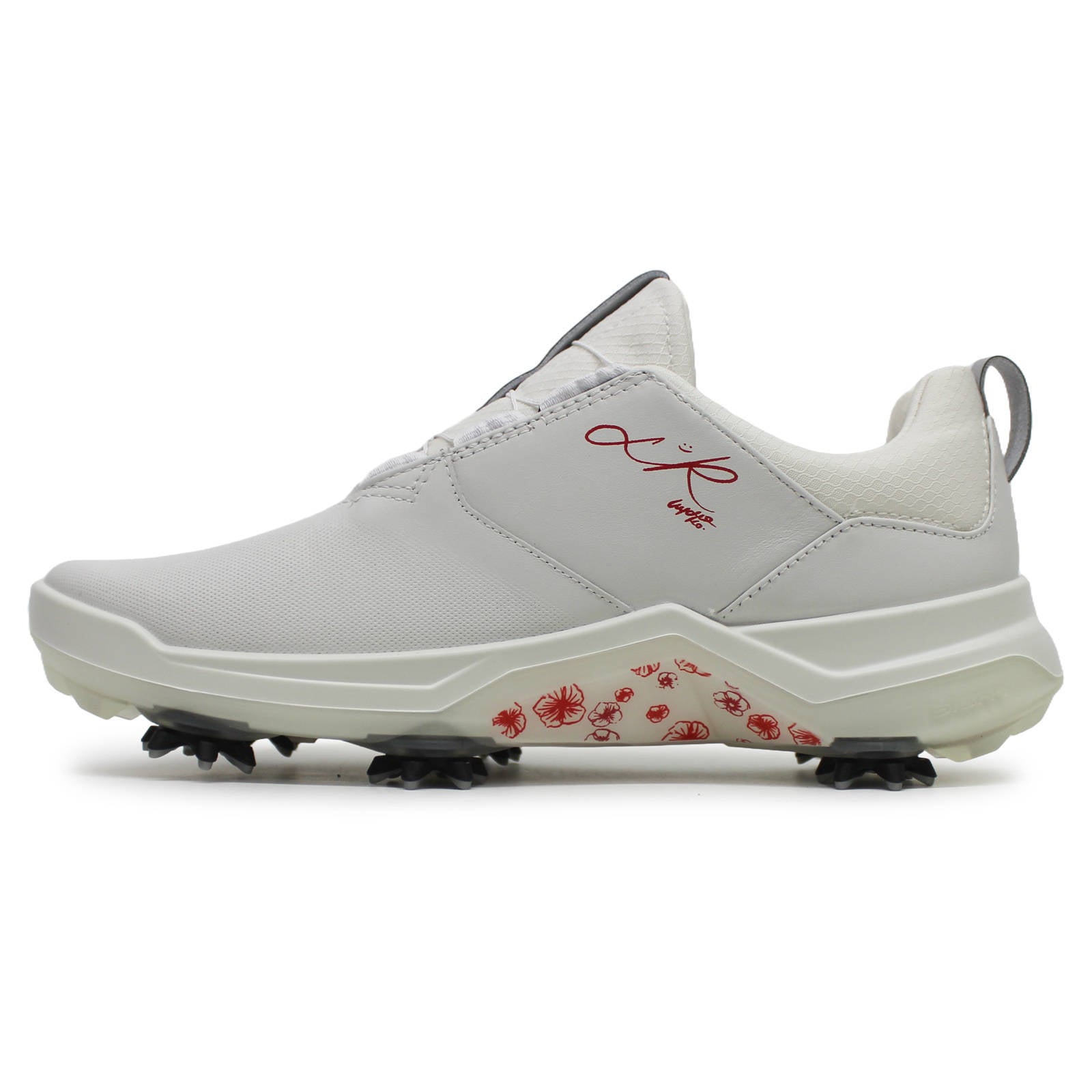 Ecco Golf Biom G5 152523 Leather Textile Womens Sneakers#color_white