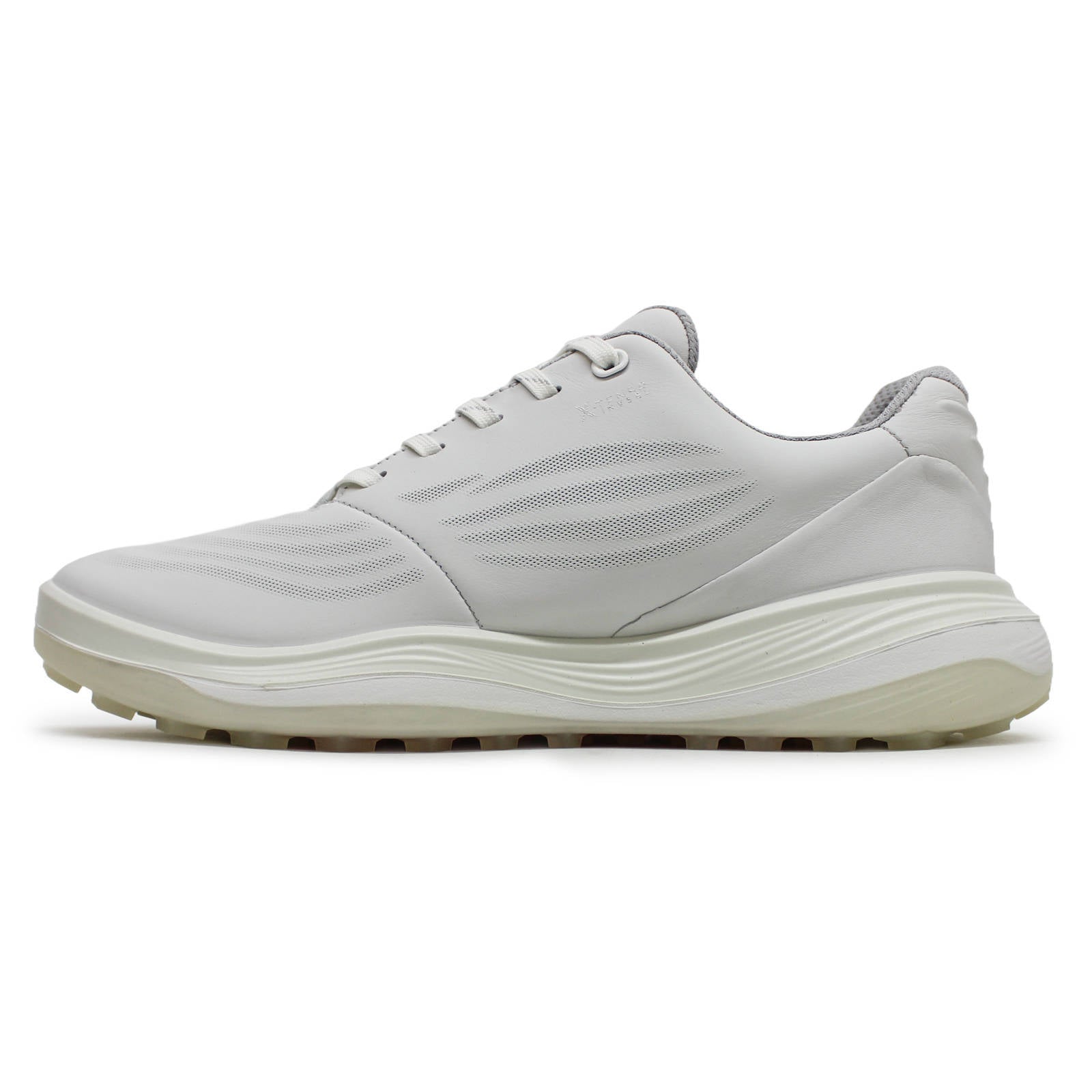 Ecco Golf LT1 Leather Womens Trainers#color_white