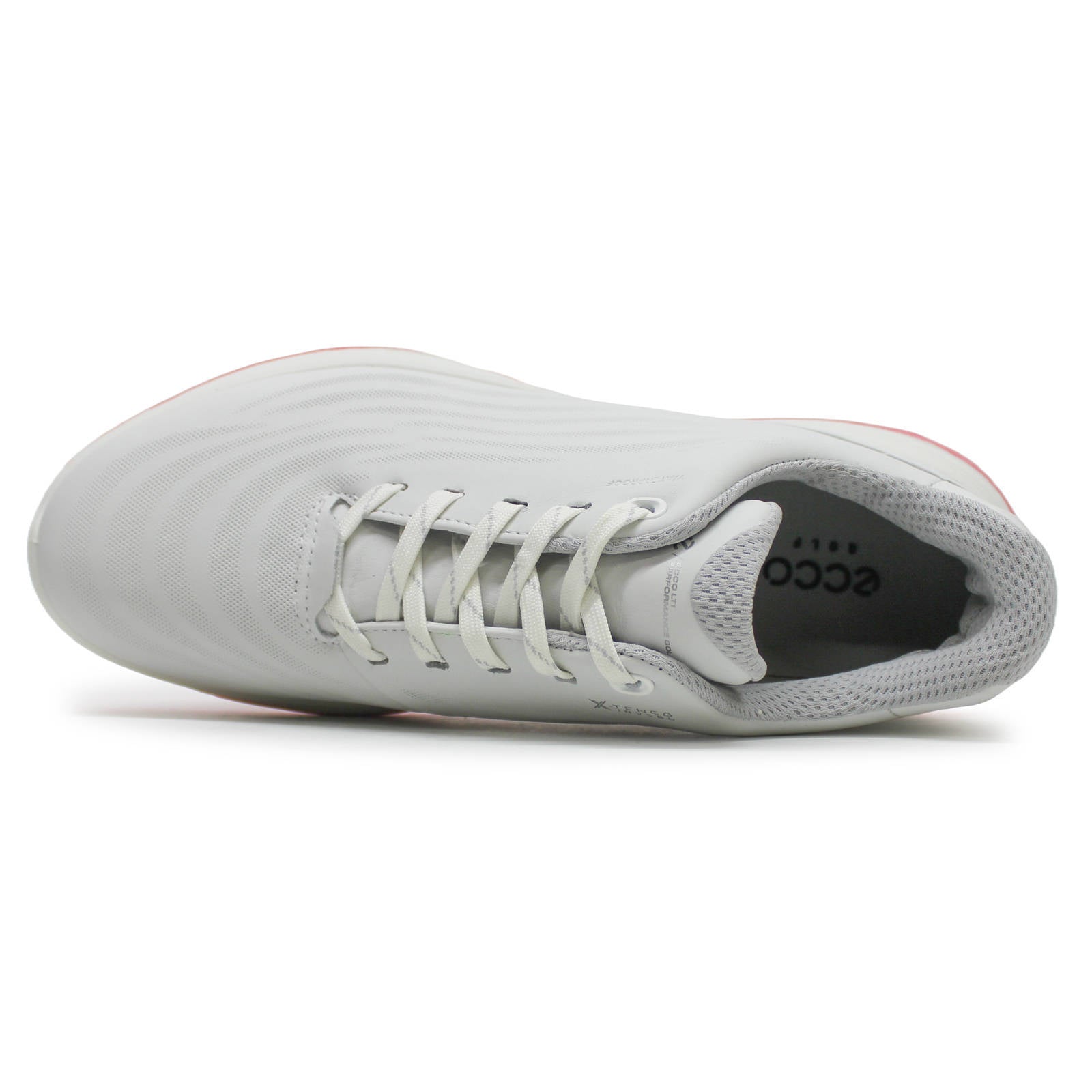 Ecco Golf LT1 Leather Womens Sneakers#color_white bubblegum