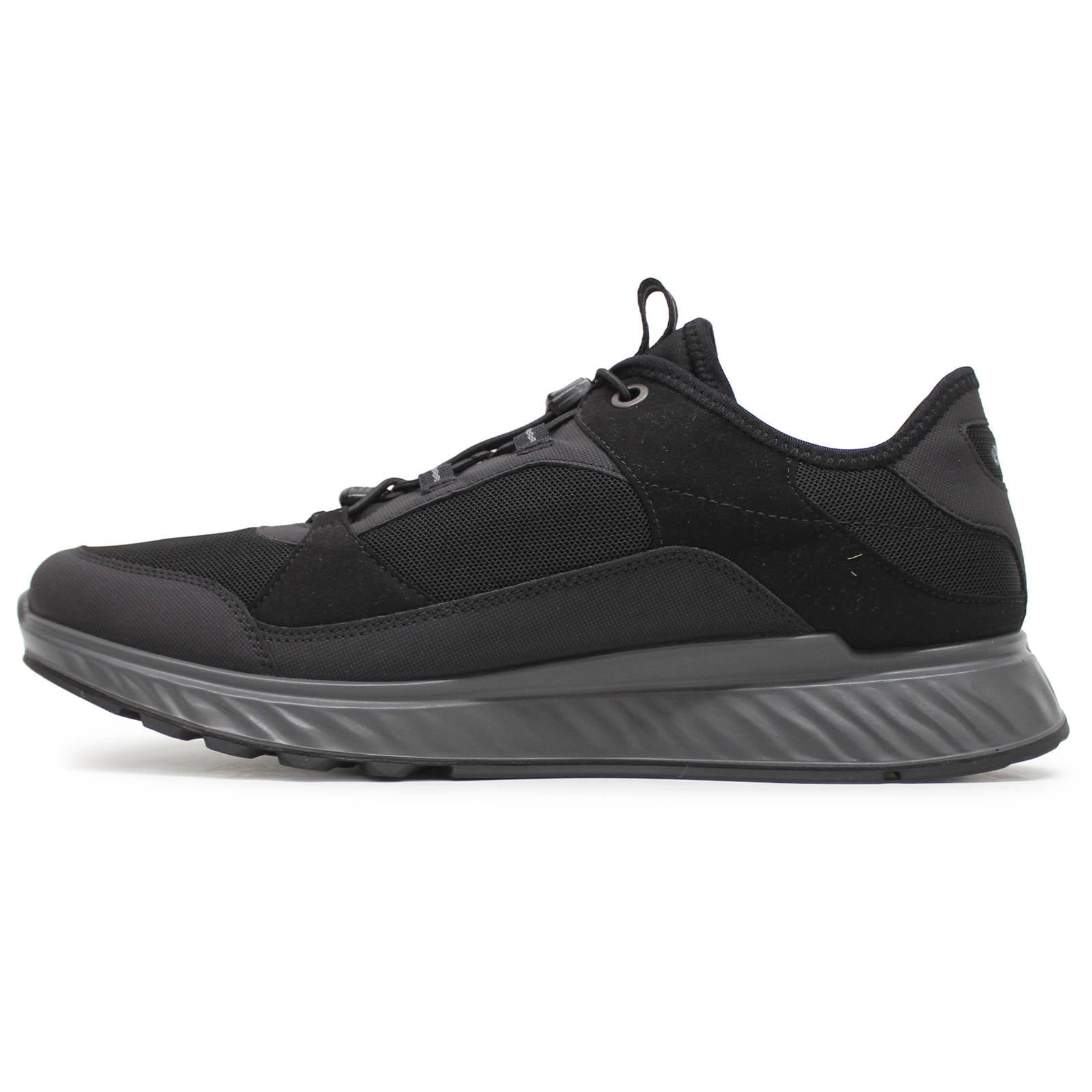 Ecco Exostride Synthetic Textile Mens Sneakers#color_black