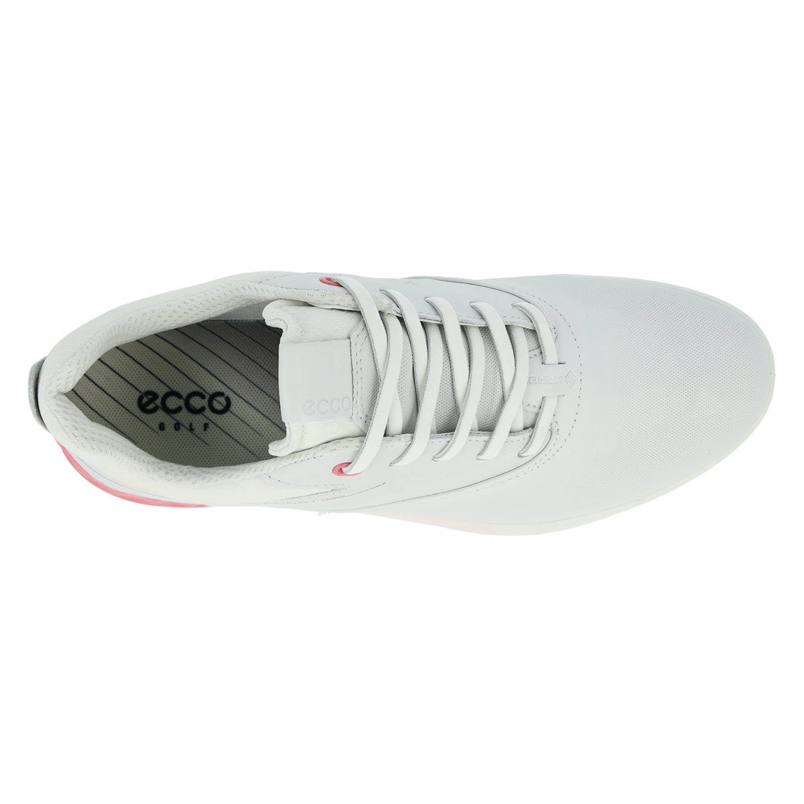 Ecco Golf S Three 102963 Leather Womens Trainers#color_white bubblegum