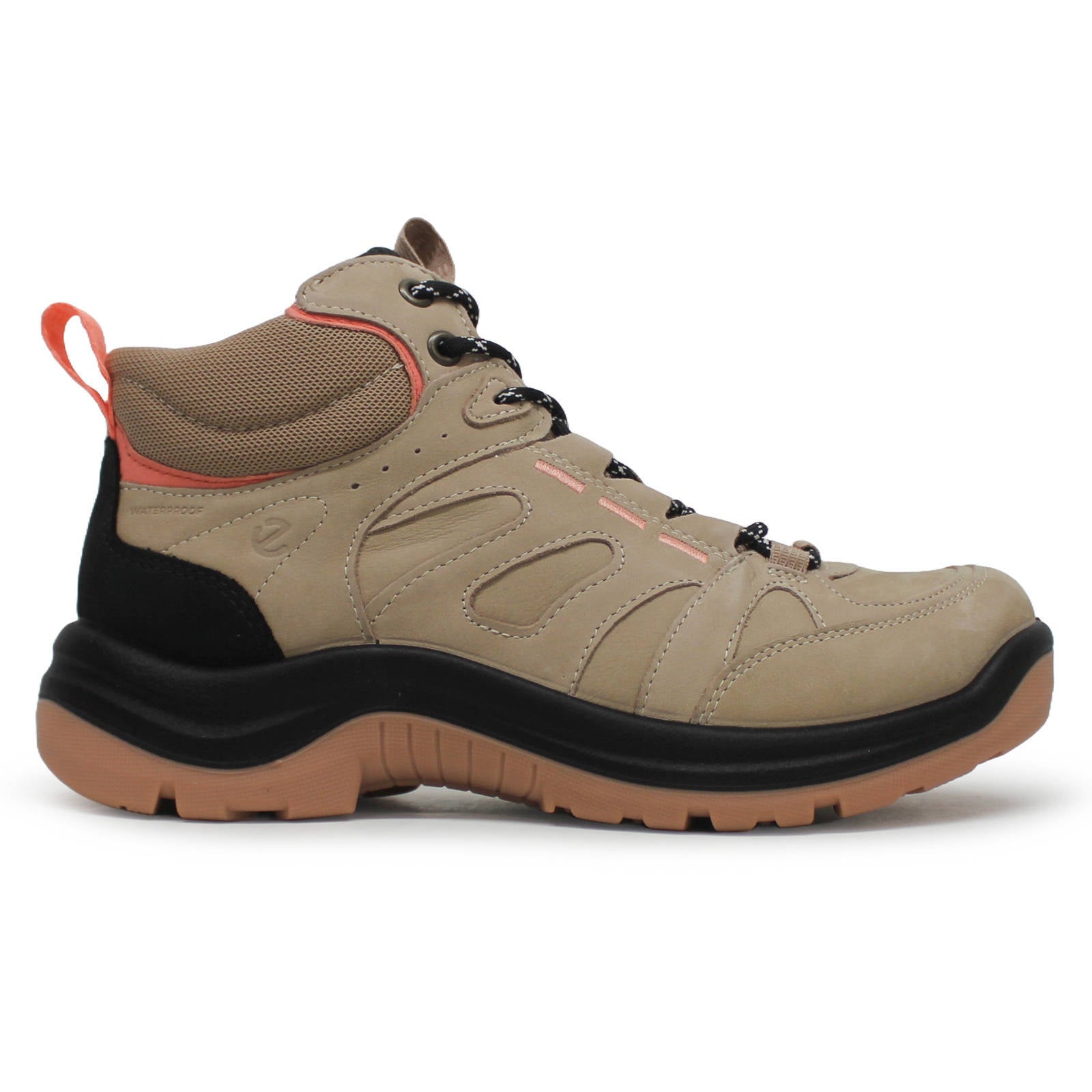 Ecco Offroad 822413 Nubuck Textile Womens Boots#color_nude coral