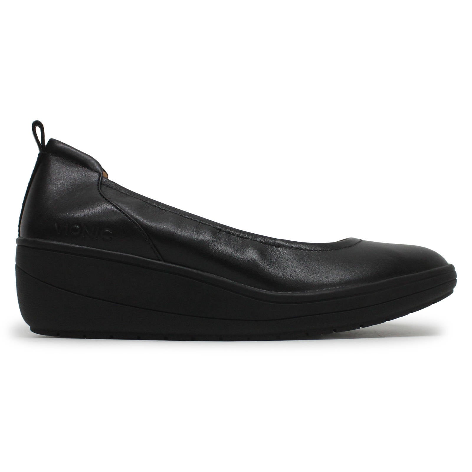 Vionic Jacey Leather Womens Shoes#color_black black