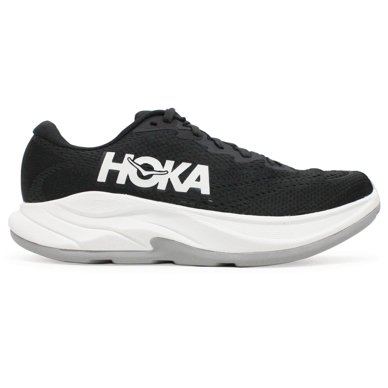 Hoka Rincon 4 Synthetic Textile Womens Trainers#color_black white