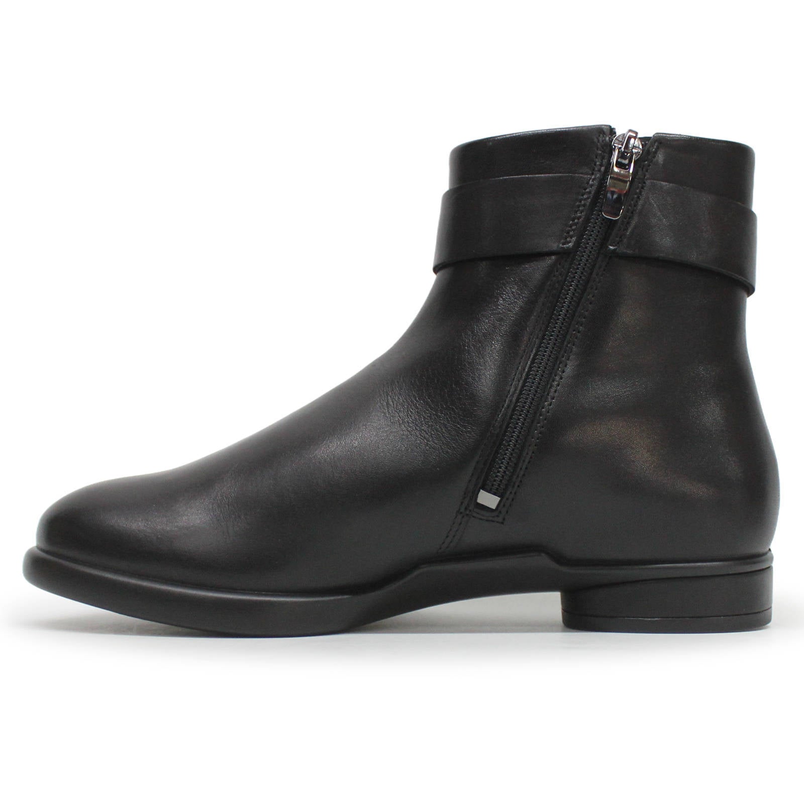 Ecco Sculpted LX Full Grain Leather Womens Boots#color_black