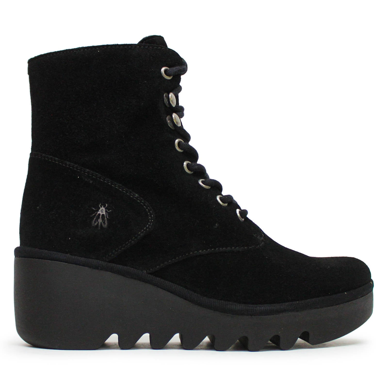 Fly London BIRR534FLY Oil Suede Womens Boots#color_black