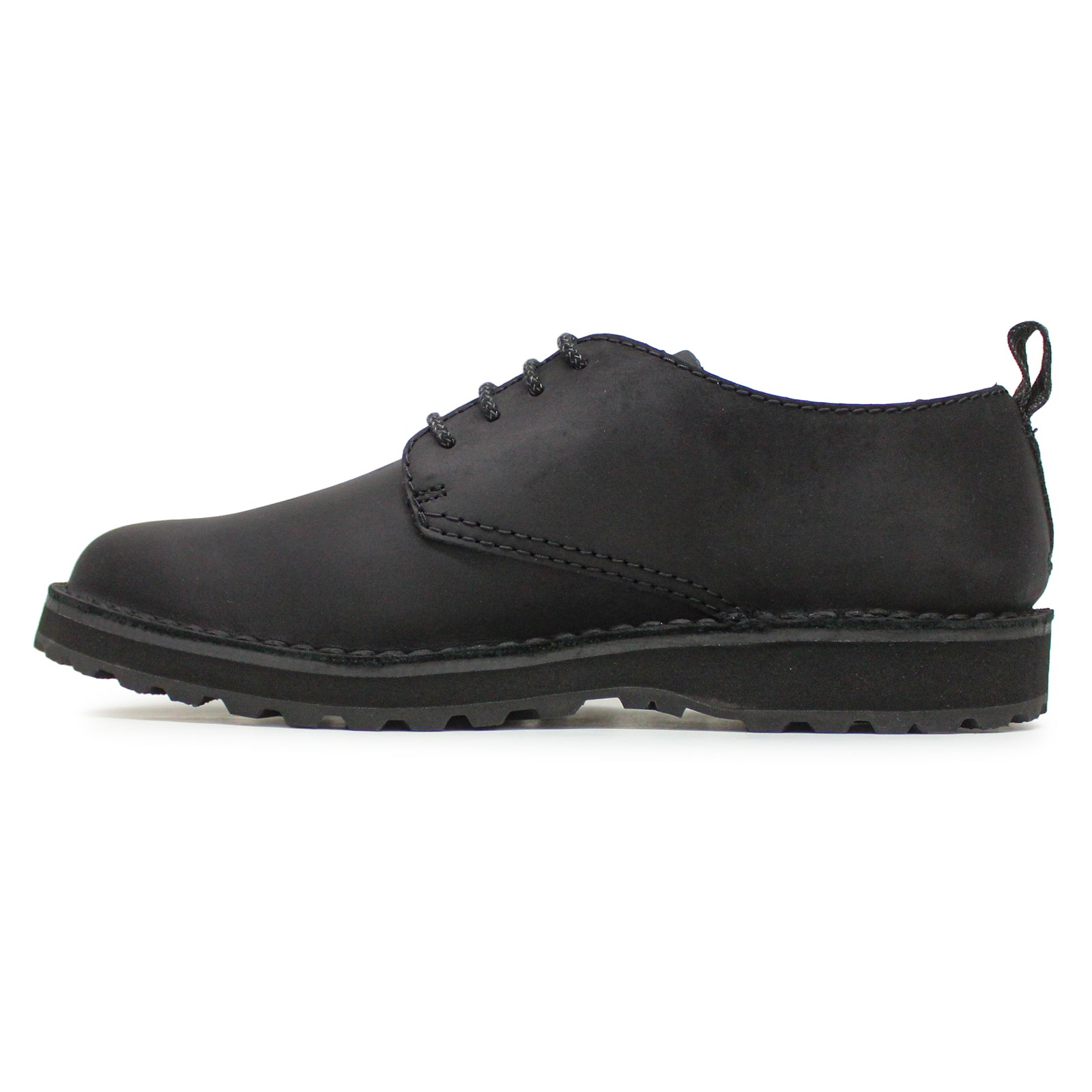 Clarks Solsbury Lace Leather Mens Shoes#color_black