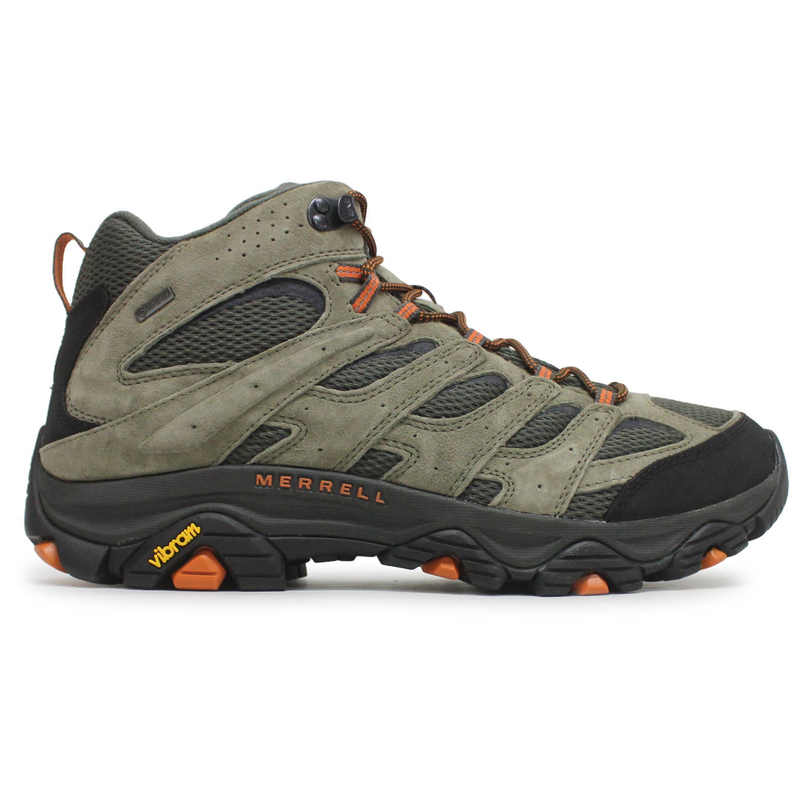 Merrell Moab 3 Mid GTX Leather Textile Mens Boots#color_olive