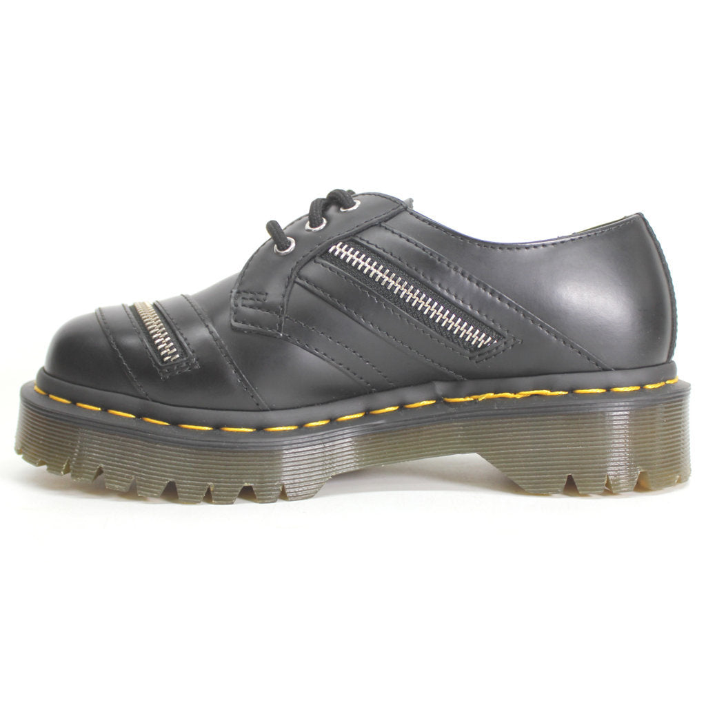 Dr. Martens 1461 Bex Zip 26255001 Leather Unisex Shoes - Black - UK 3 - US 5 Women / 4 Men - EU 36