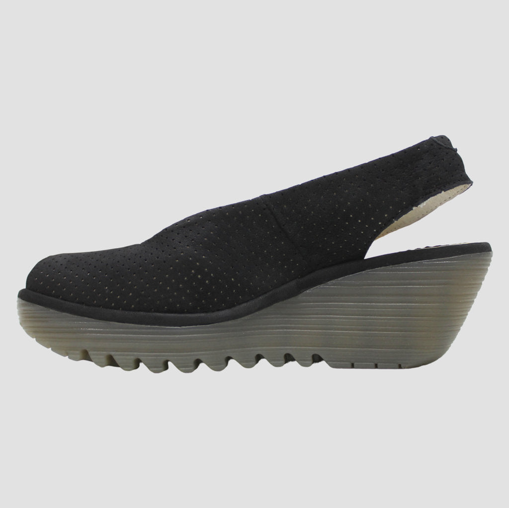 Fly london Womens Sandal Cupido black - UK 6 - US 8-8.5 Women - EU 39