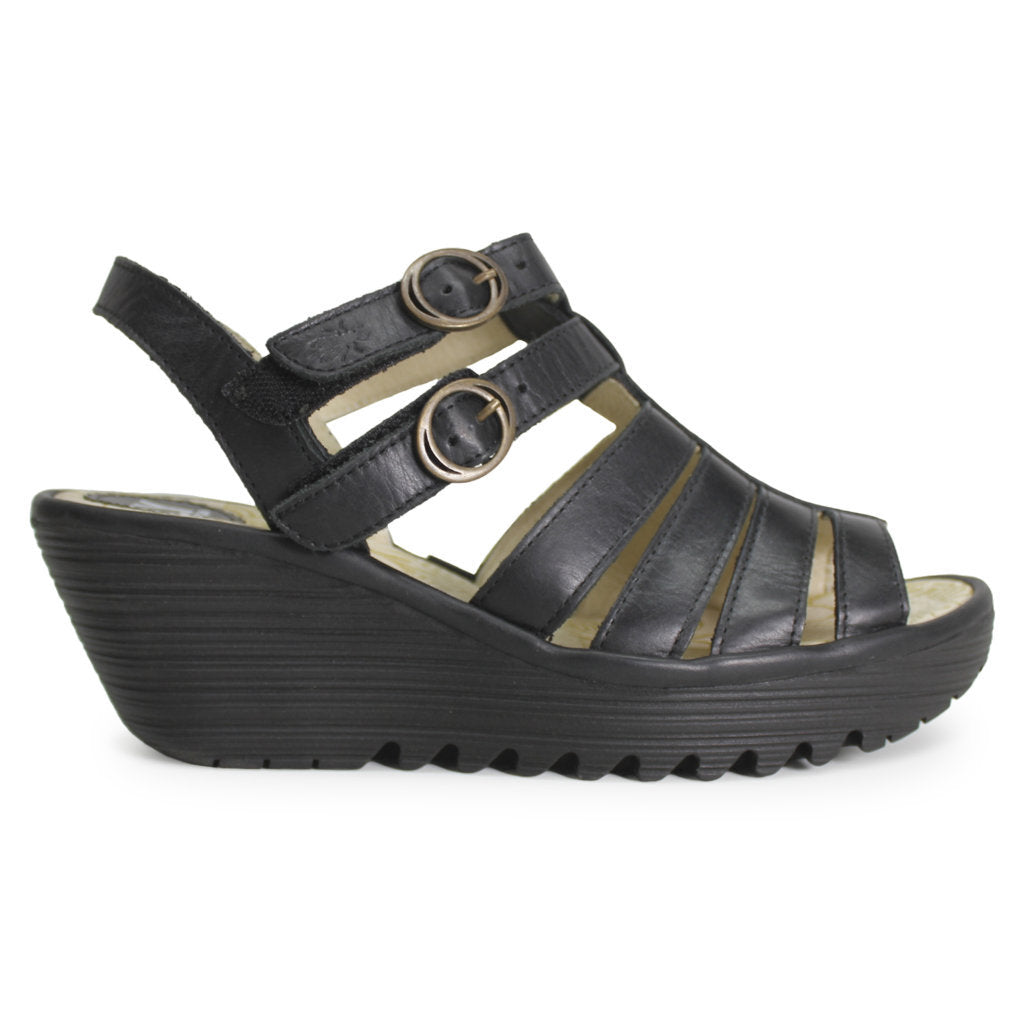 Fly London Ygor P500554000 Leather Womens Sandals - UK 6 - US 9-9.5 Women - EU 40