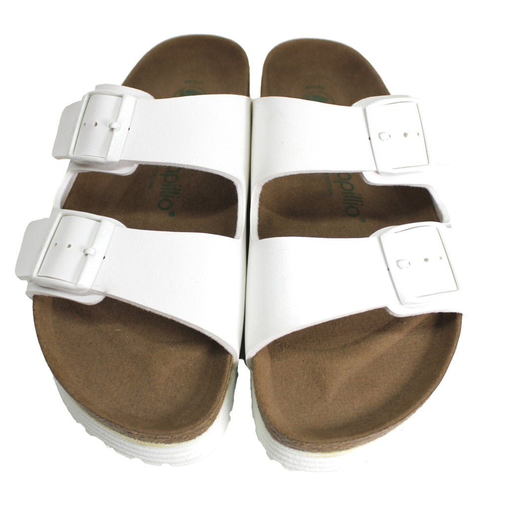 Papillio Birkenstock Arizona Platform Vegan 1018581 Unisex Sandal-White - UK 5.5 - US 8 Women / 6 Men - EU 39