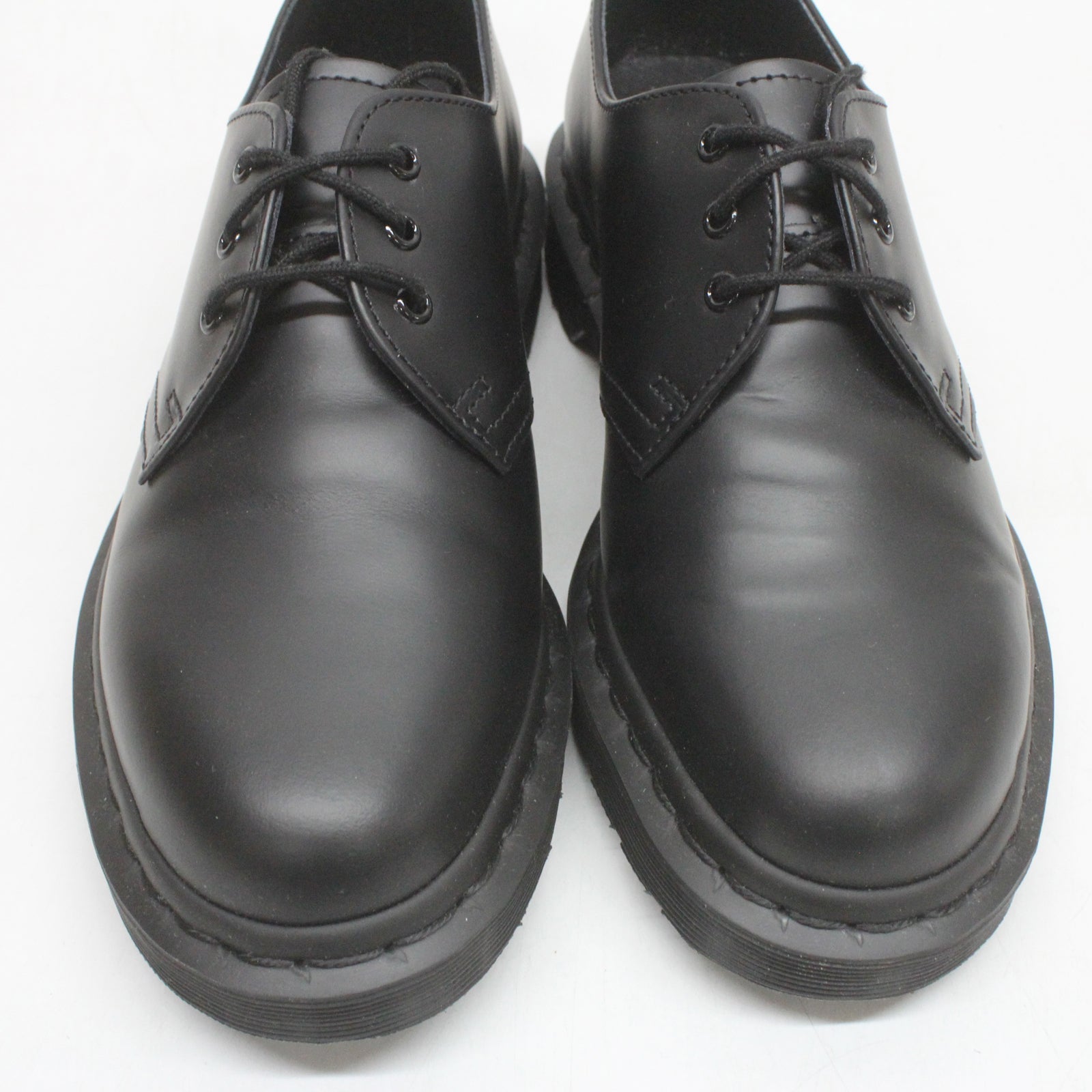 Dr. Martens 1461 3-Eyelet Mono Smooth 14345001 Unisex Shoes - Black - 4#color_black