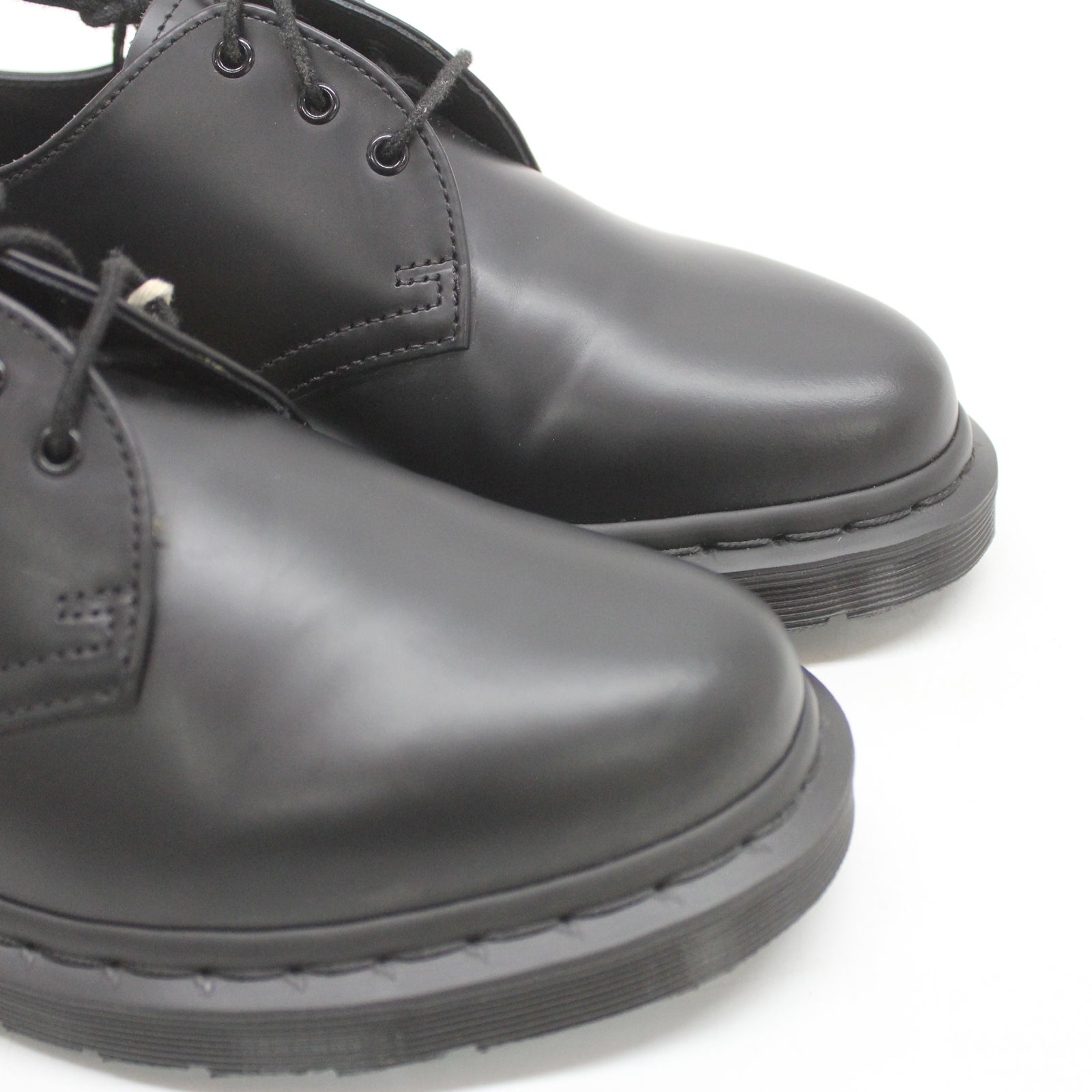 Dr. Martens 1461 3-Eyelet Mono Smooth 14345001 Unisex Shoes - Black - 6#color_black