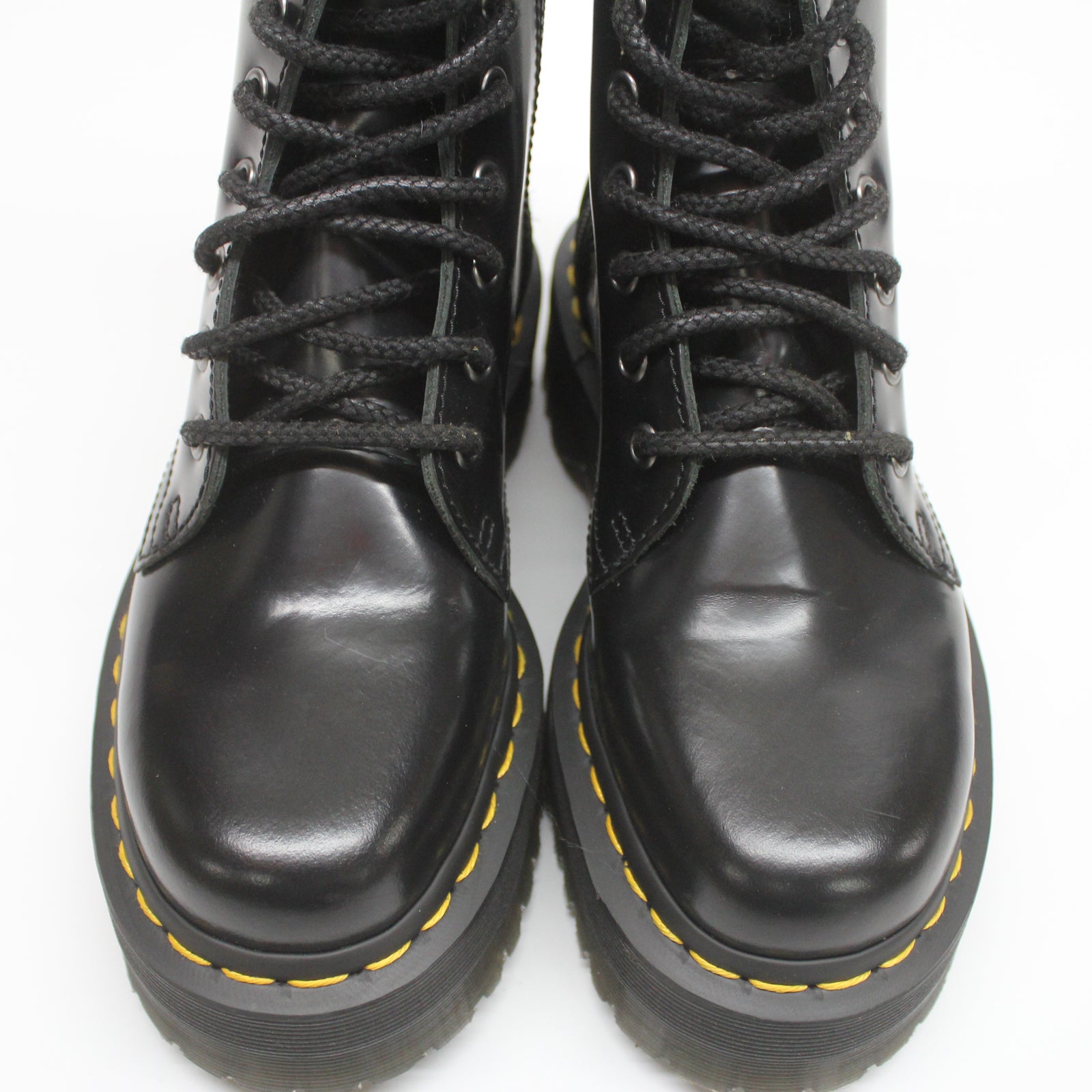 Dr. Martens Jadon 15265001 Smooth Leather Unisex Boots - Black - 4#color_black