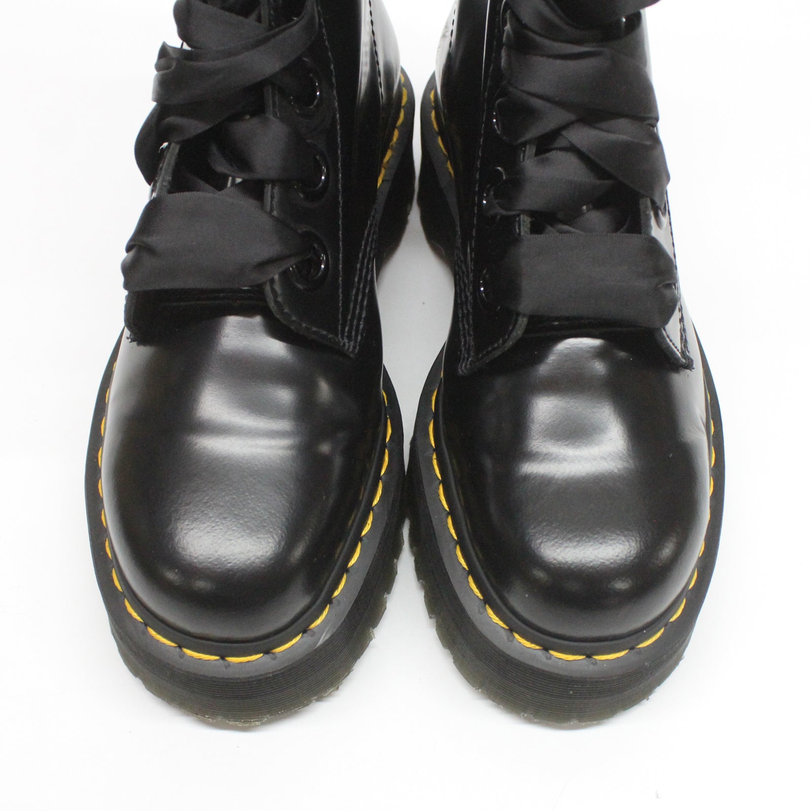 Dr. Martens Molly 24861001 Buttero Leather Womens Boots - Black - 6#color_black