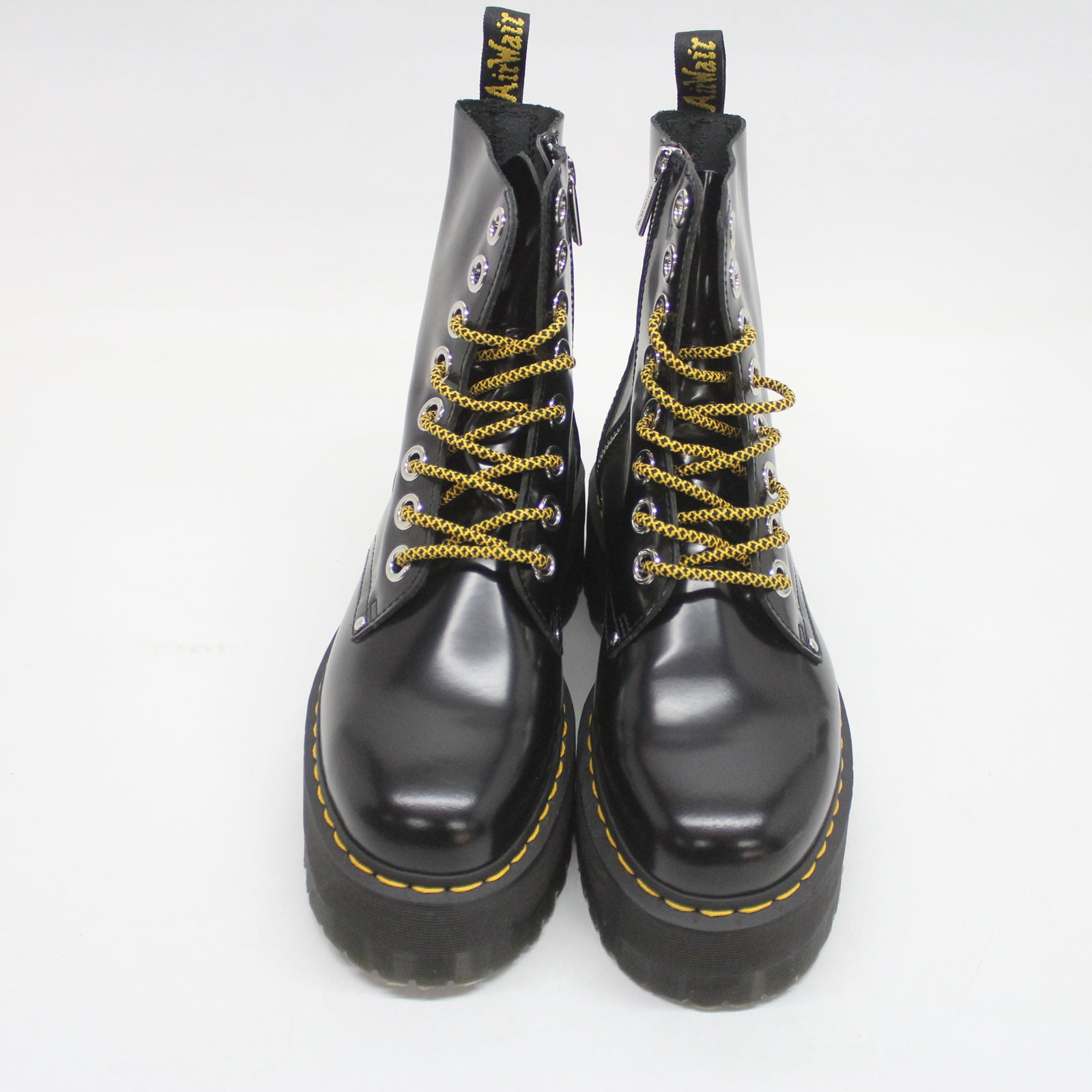 Dr. Martens Jadon Max 25566001 Buttero Leather Womens Boots - Black - 8#color_black