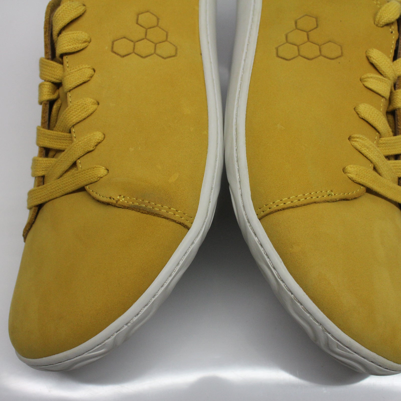 Vivobarefoot Addis 300123-15 Leather Mens Trainers - Spicy Mustard - 44#color_spicy mustard