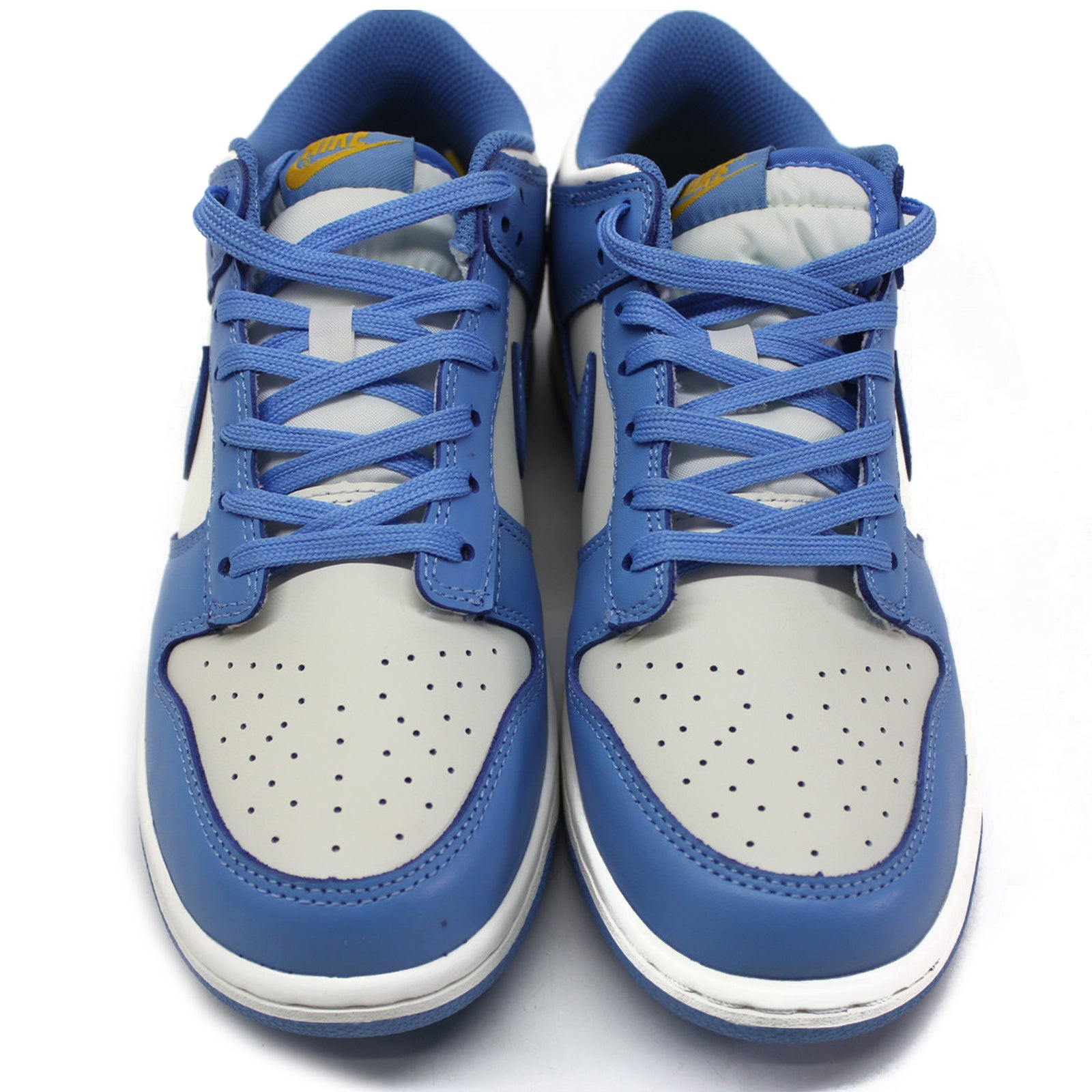 Nike Dunk Low DD1503-100 Leather Unisex Trainers - Sail Coast University Gold - 41#color_sail coast university gold