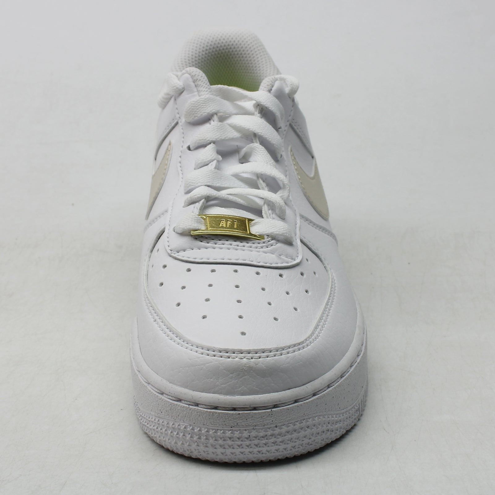 Nike Air Force 1 07 Next Nature DN1430-101 Leather Unisex Trainers - White Light Orewood Brown - 38.5#color_white light orewood brown