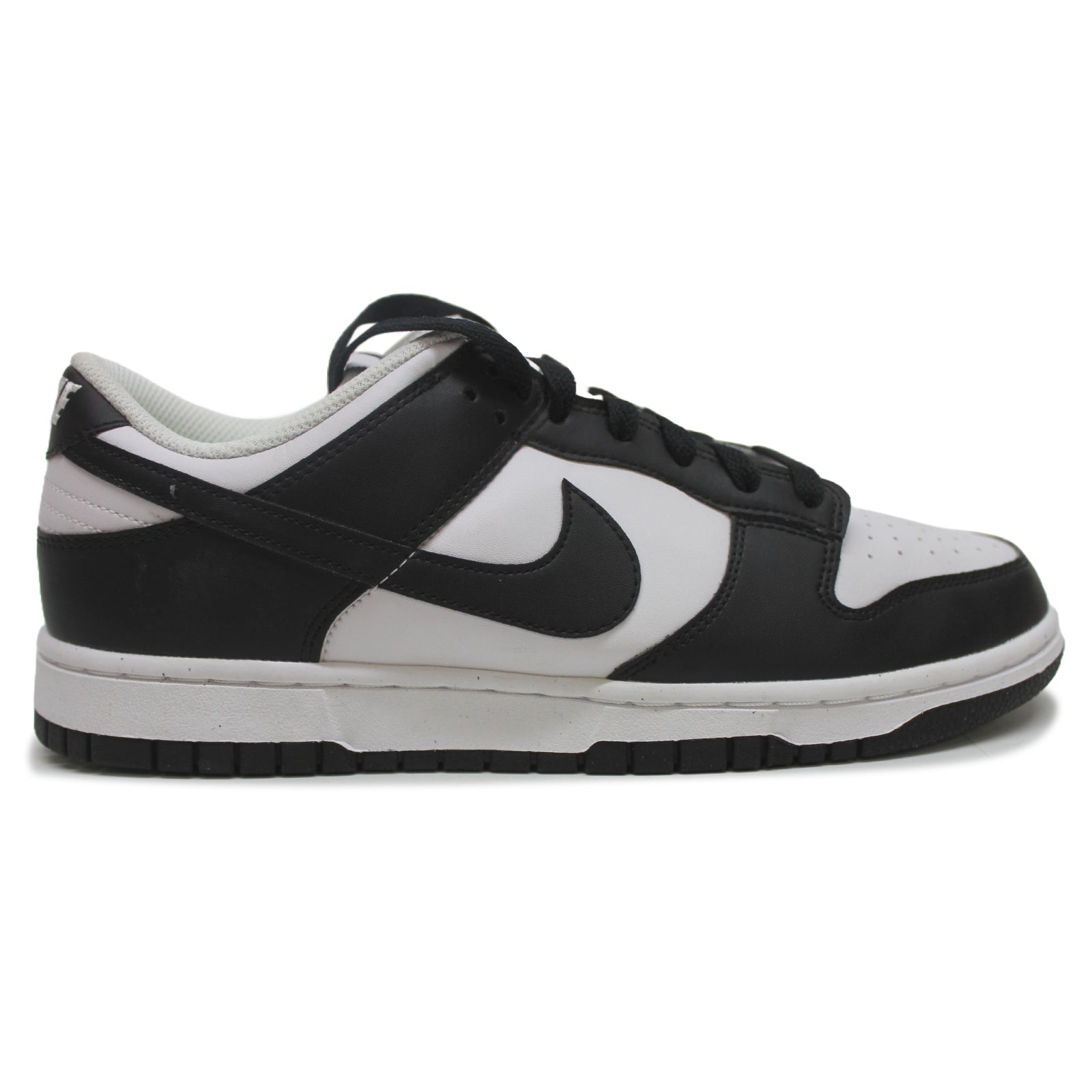 Nike Dunk Low Next Nature DD1873-102 Leather Unisex Trainers - White Black - 41#color_white black