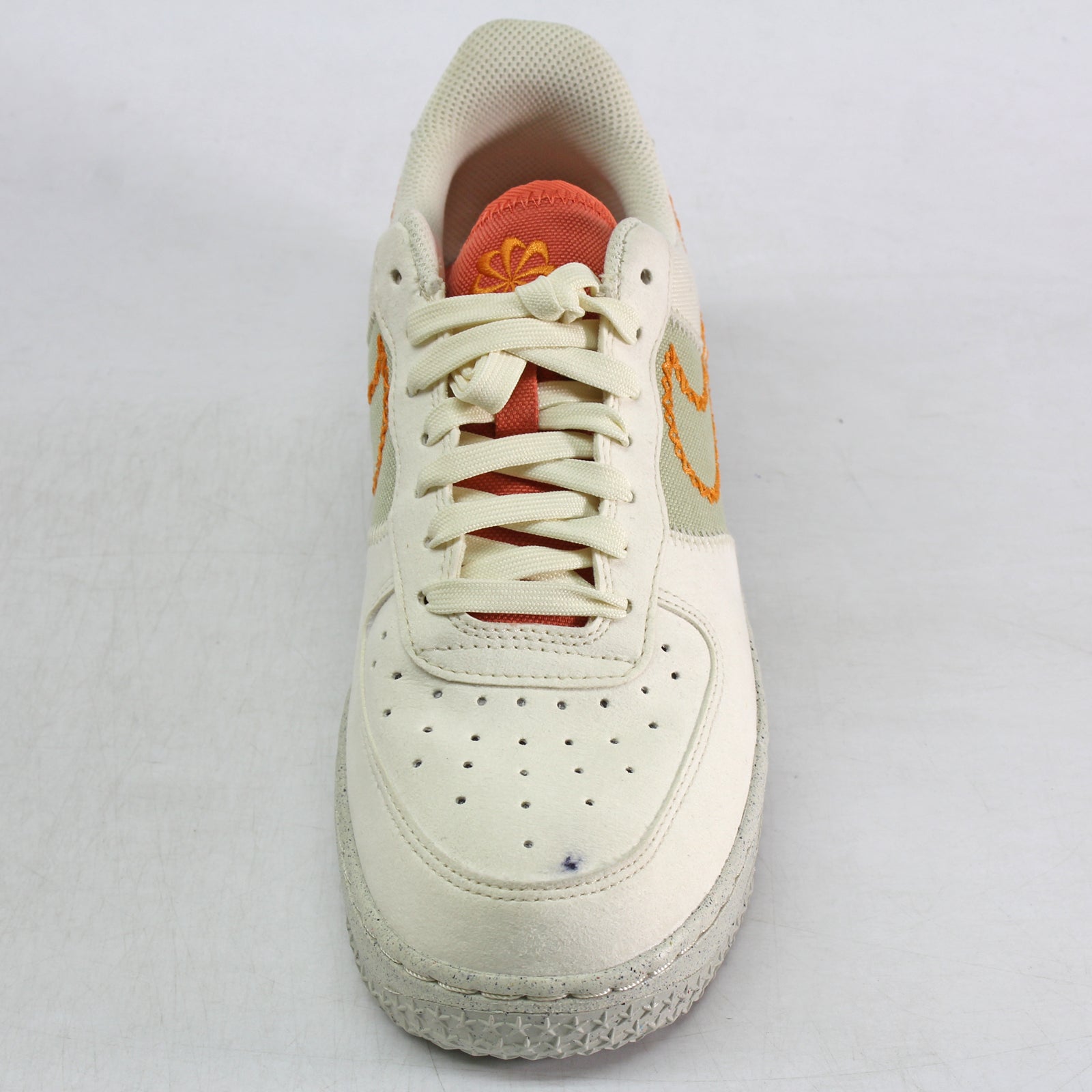 Nike Air Force 1 07 Low DR3101-100 Leather Synthetic Womens Trainers - Coconut Milk Light Curry - 38.5#color_coconut milk light curry