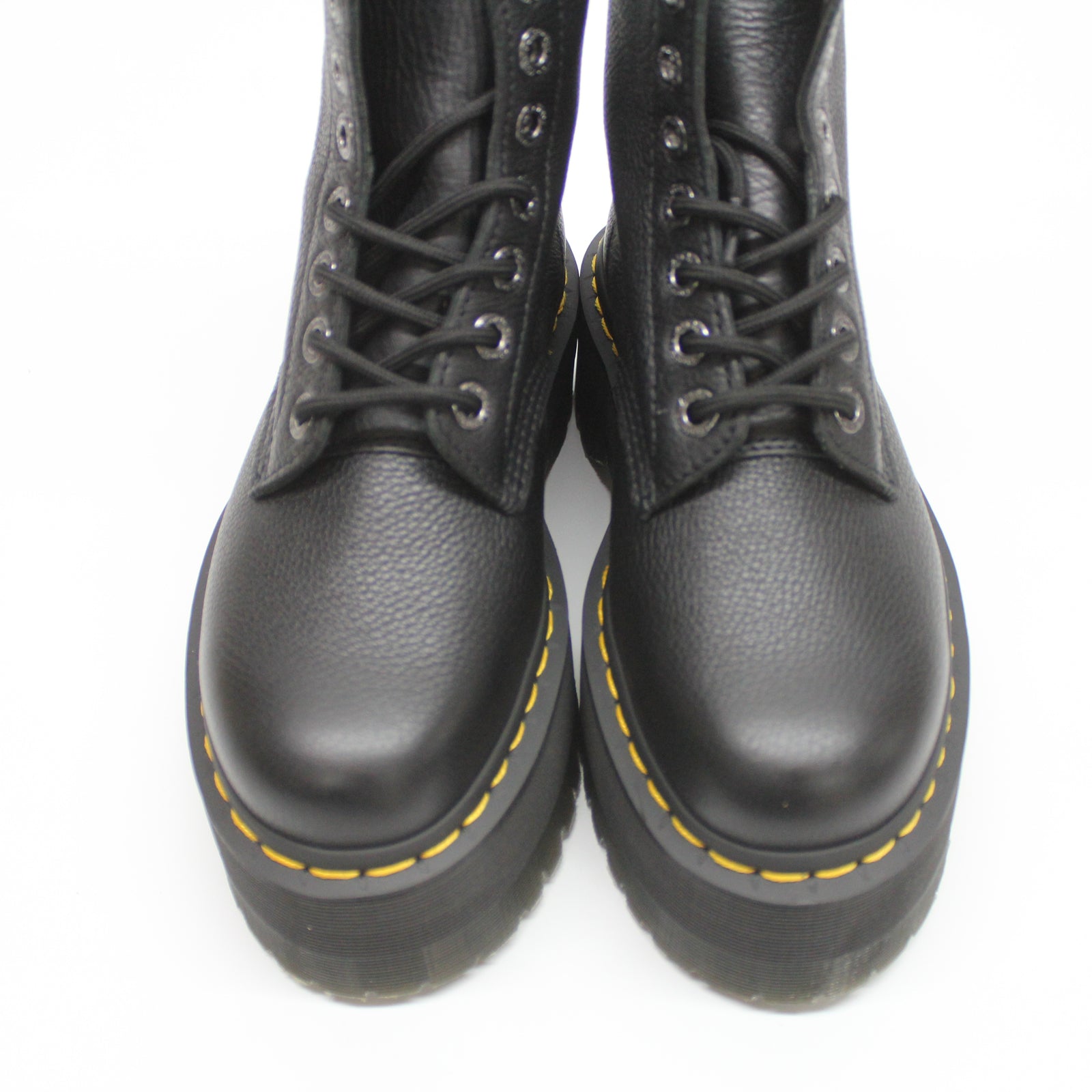 Dr. Martens 1460 Pascal Max 26925001 Pisa Leather Womens Boots - Black - 5#color_black