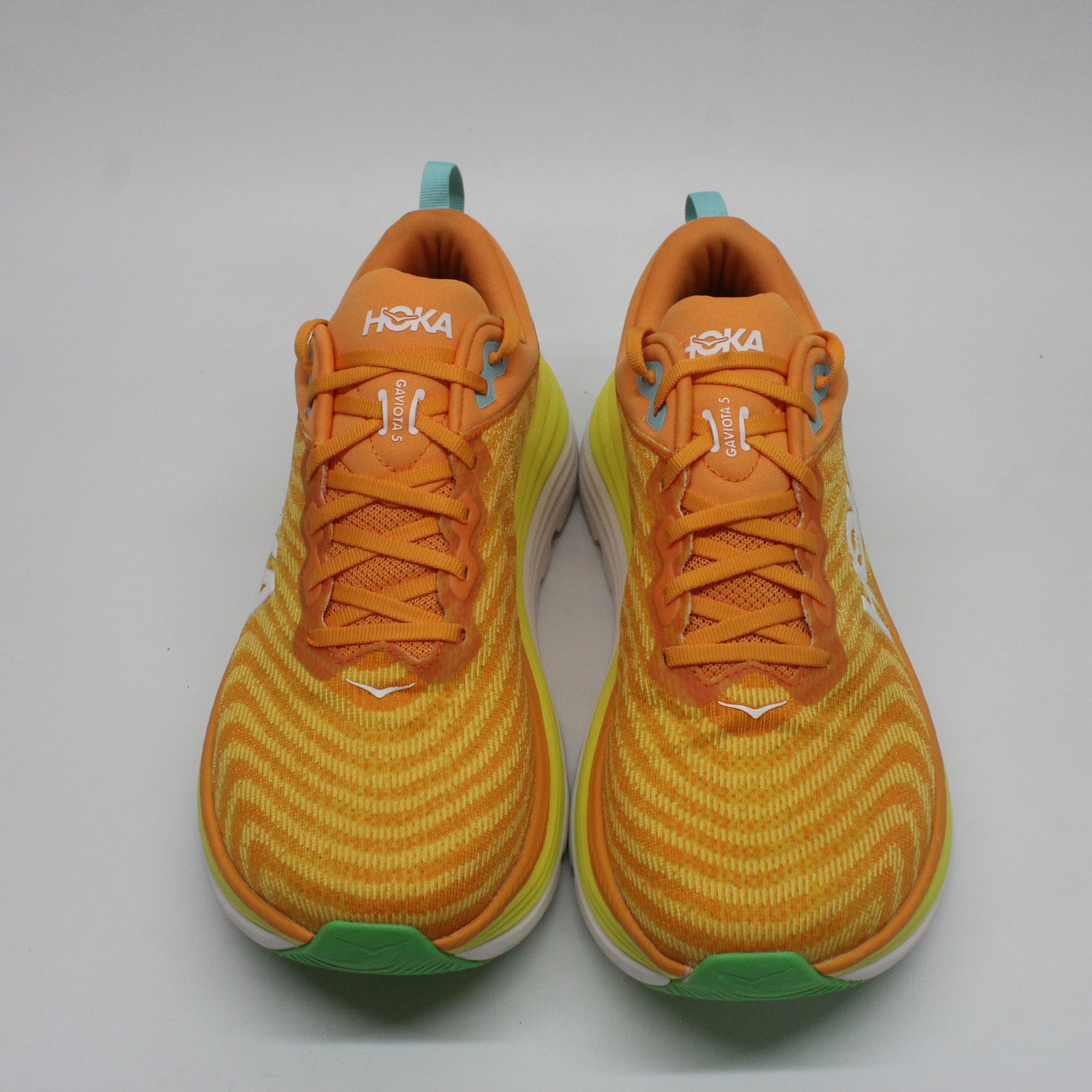 Hoka Gaviota 5 1127929-SRSH Textile Synthetic Mens Trainers - Solar Flare Sherbet - 11#color_solar flare sherbet