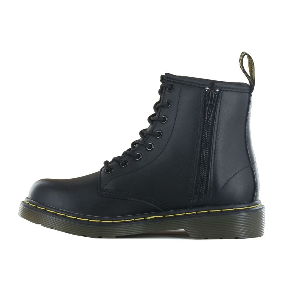 Dr. Martens Delaney Black Leather Kids Boots - 15382001#color_black